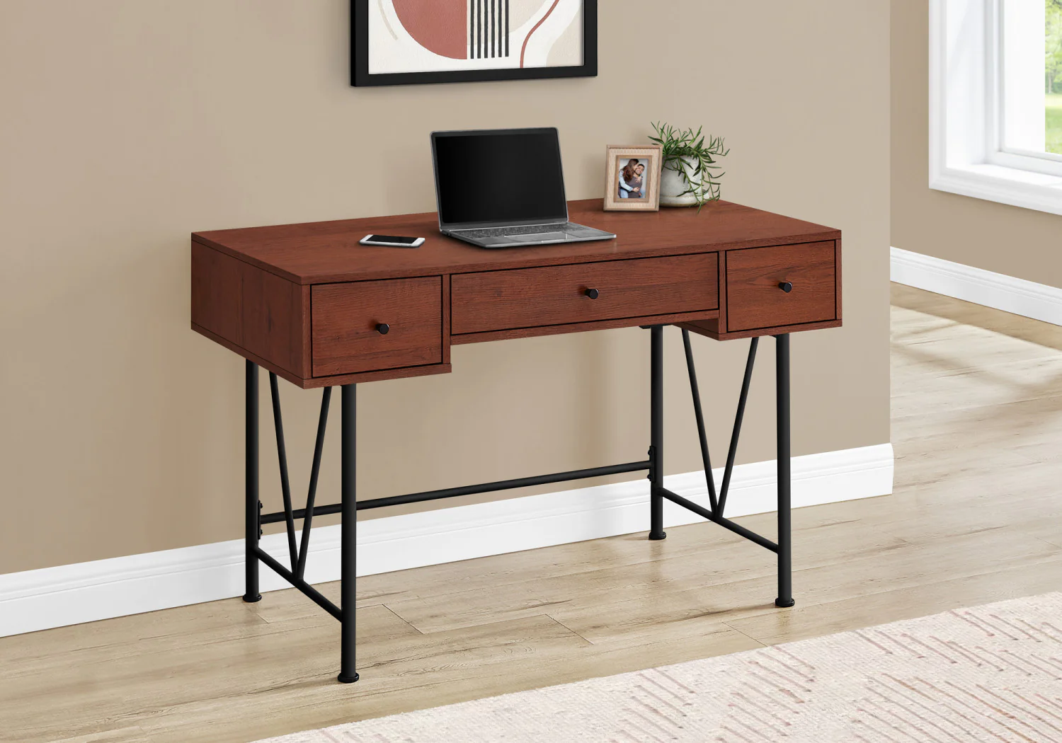 Rovan Desk - Cherry - Image 2