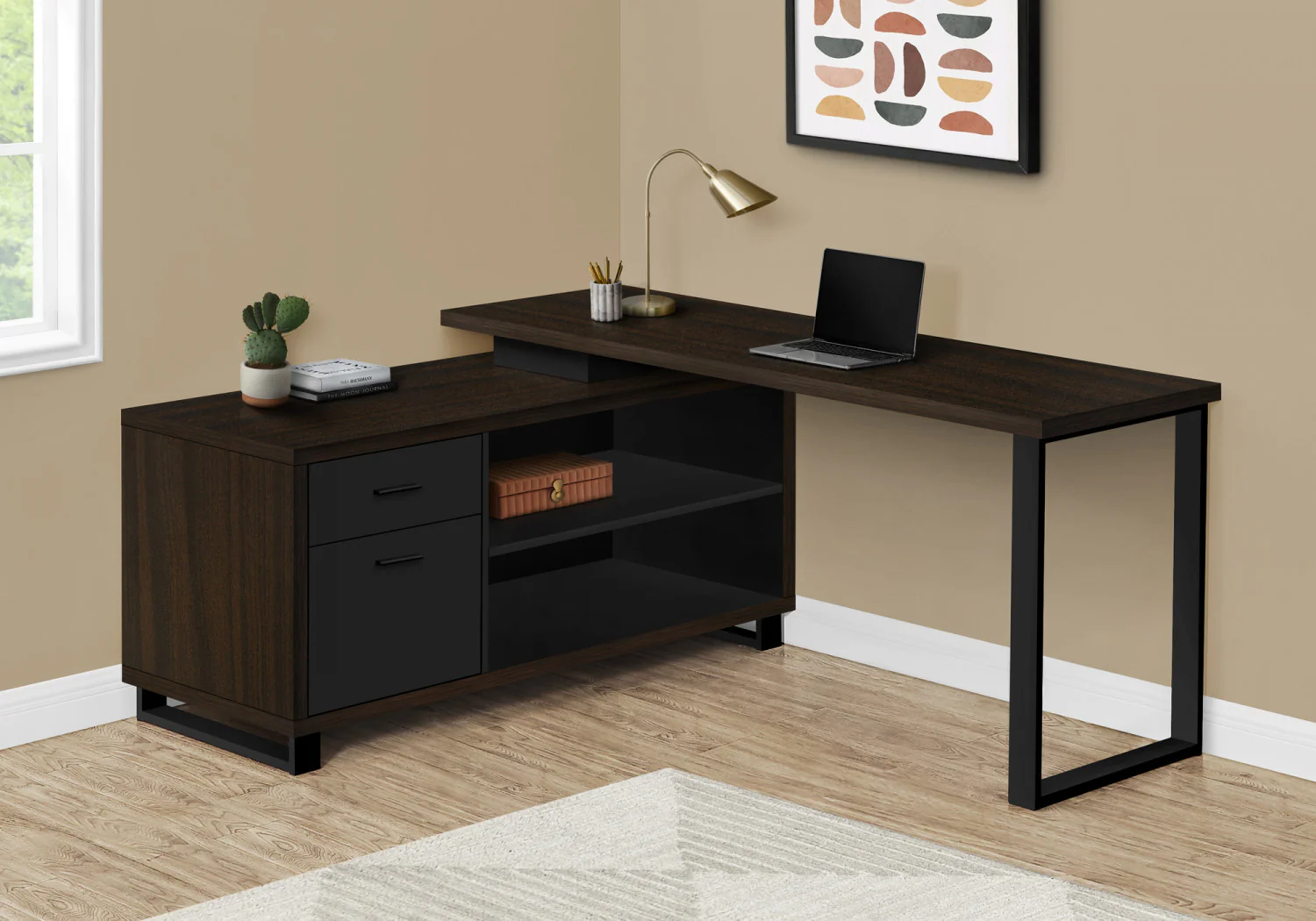 Runo Desk - Espresso Brown - Image 2