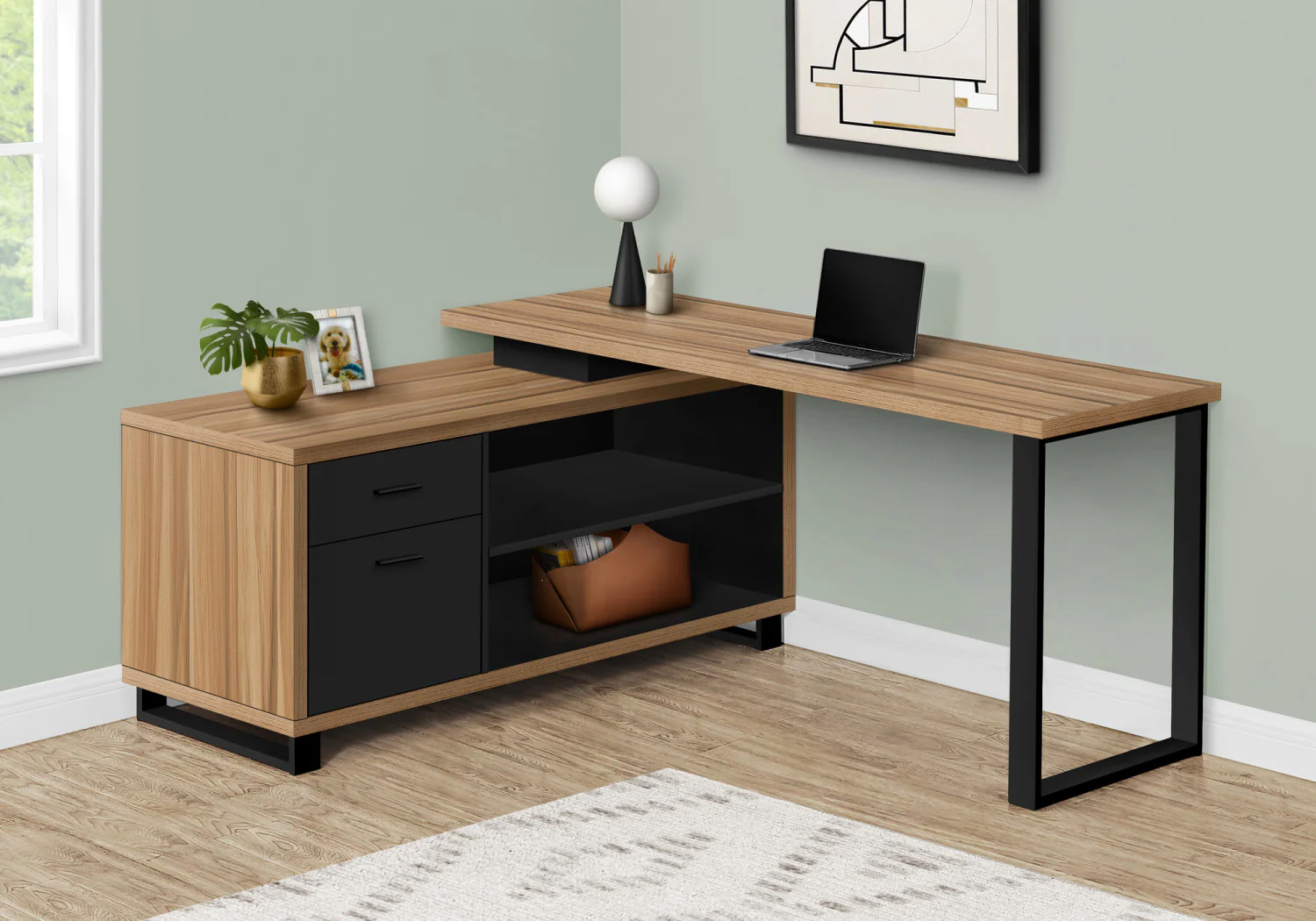 Runo Desk - Light Brown - Image 2