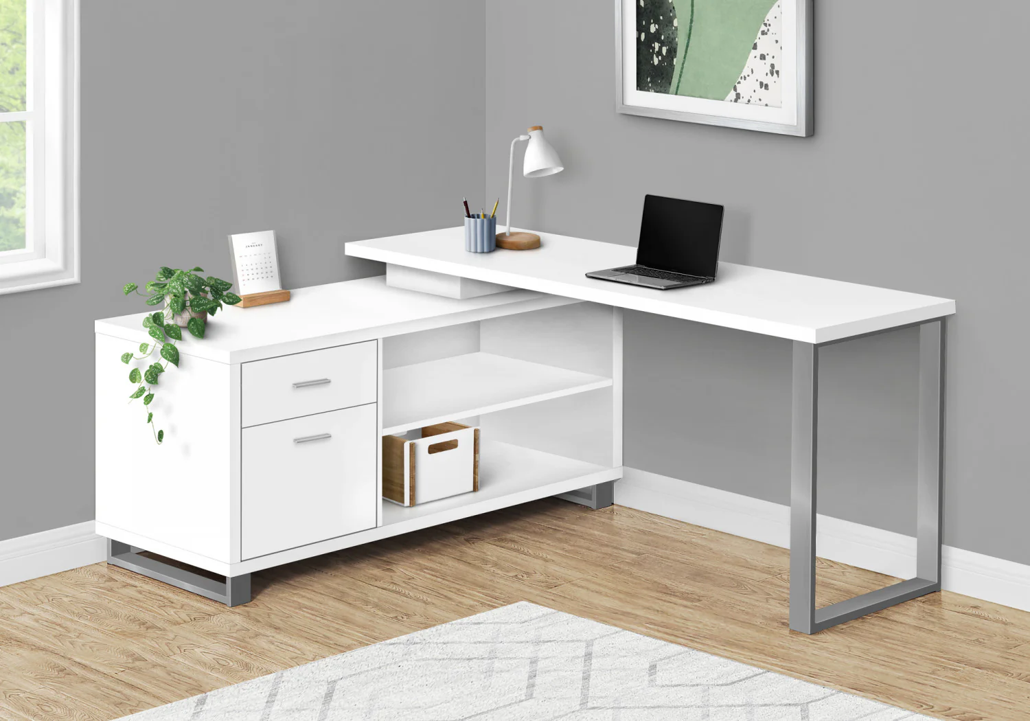 Runo Desk - White - Image 2