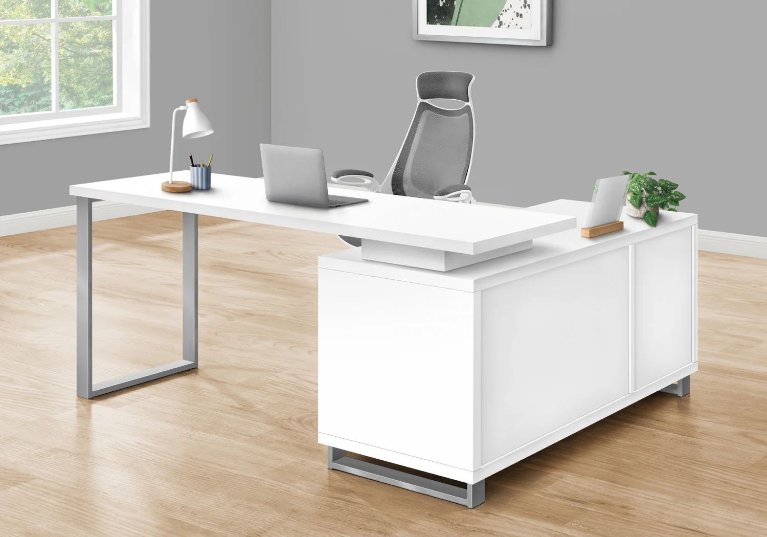 Runo Desk - White - Image 5