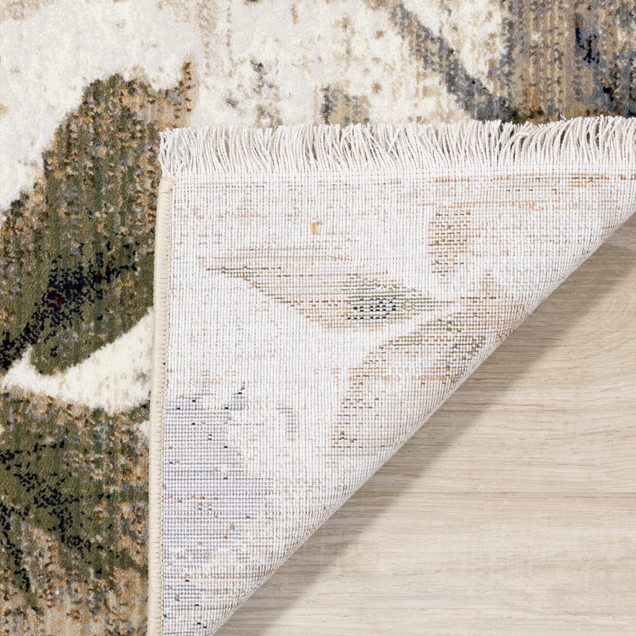 Rustic Garden 7'10" x 10'2" Warm Toned Floral Print Area Rug - Cream - Image 10