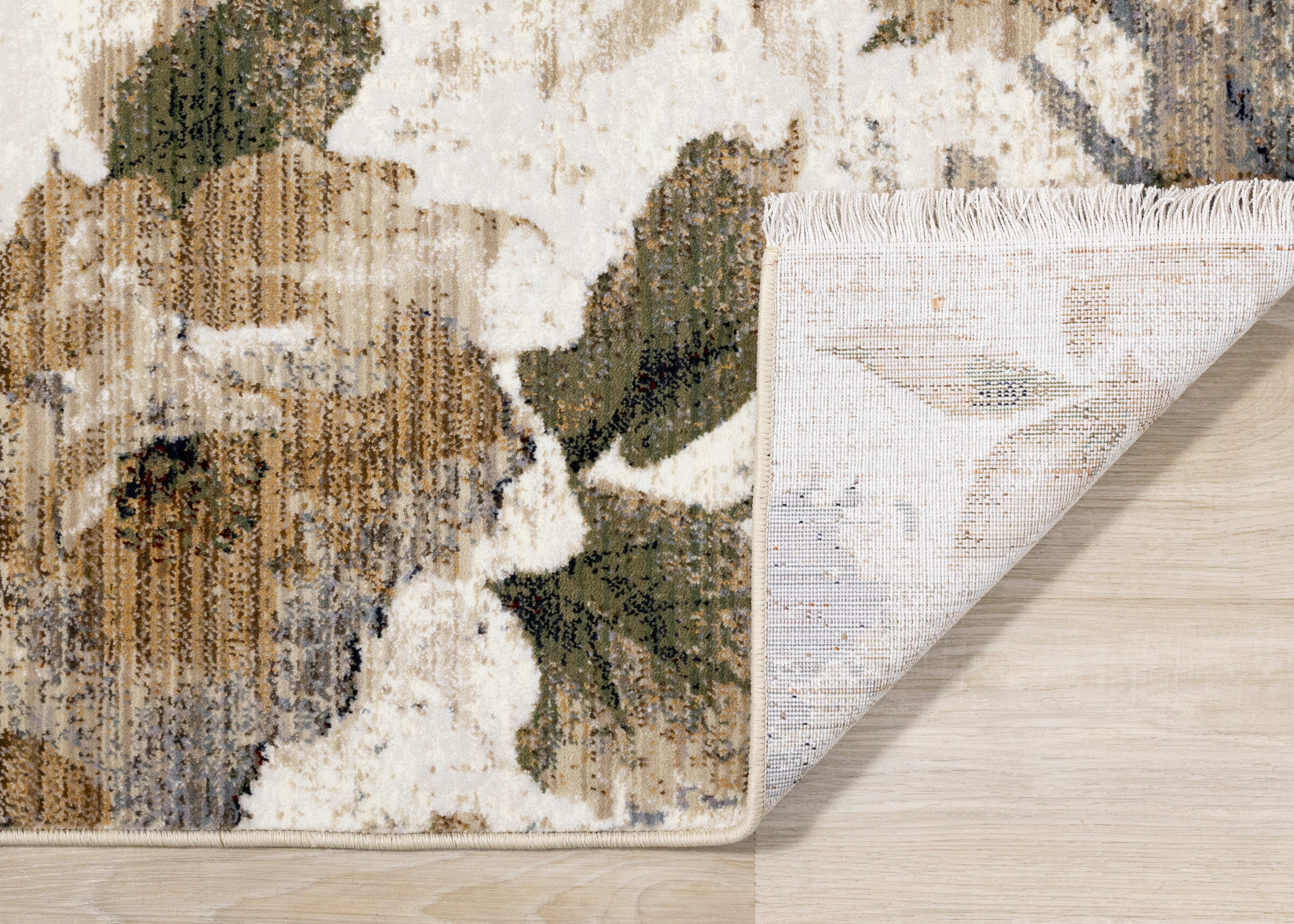 Rustic Garden 7'10" x 10'2" Warm Toned Floral Print Area Rug - Cream - Image 5