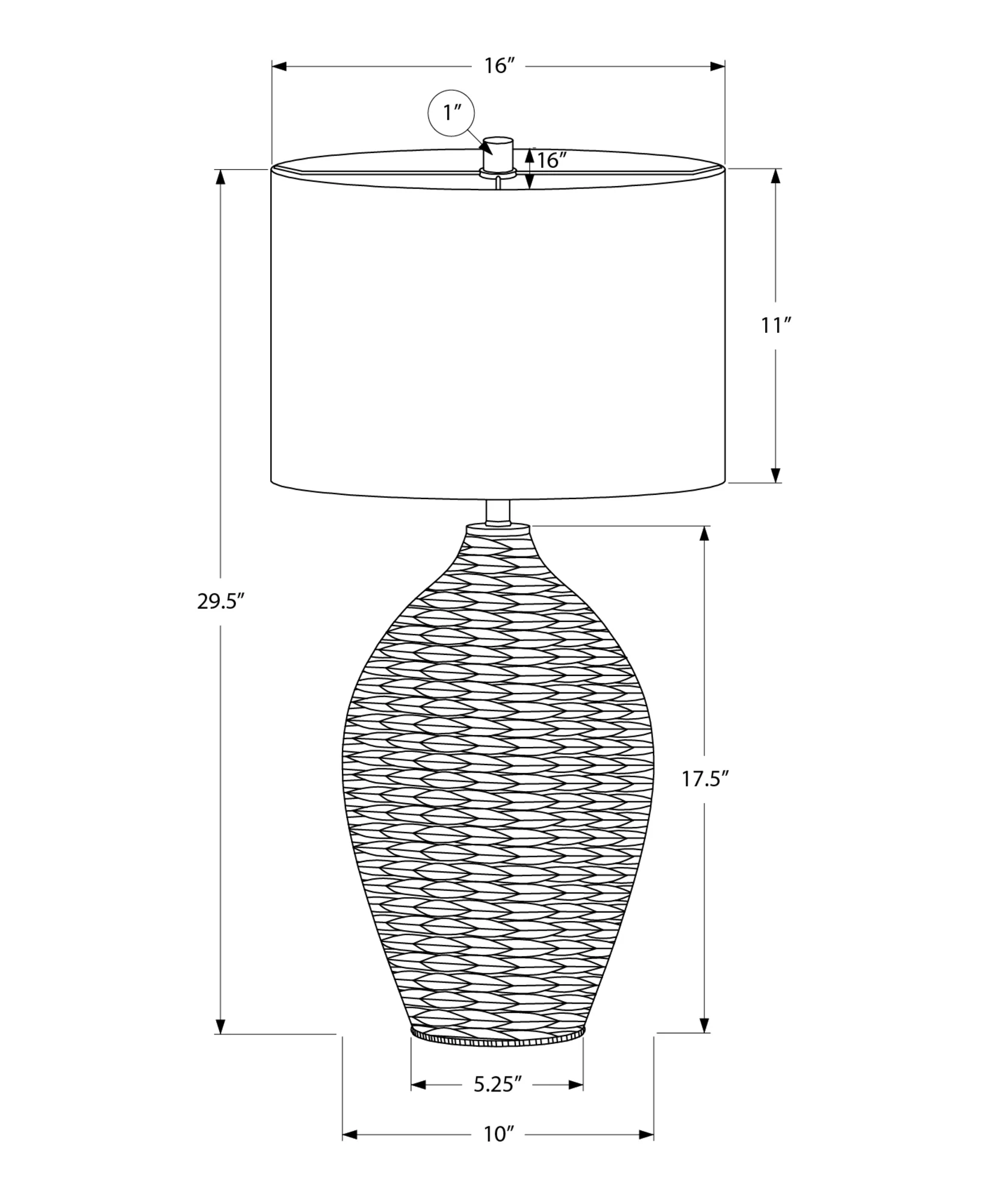 Saben Table Lamp - Black - Image 3