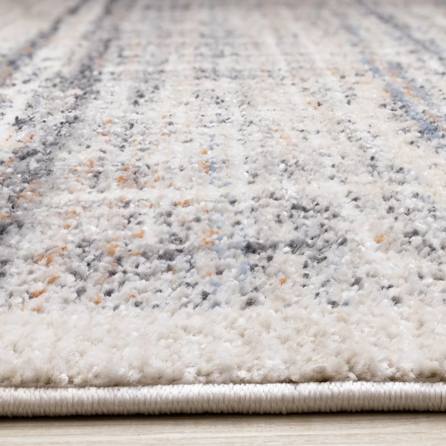 Sadie Casual Contemporary Area Rug - 8' X 11' - Grey/Beige - Image 5