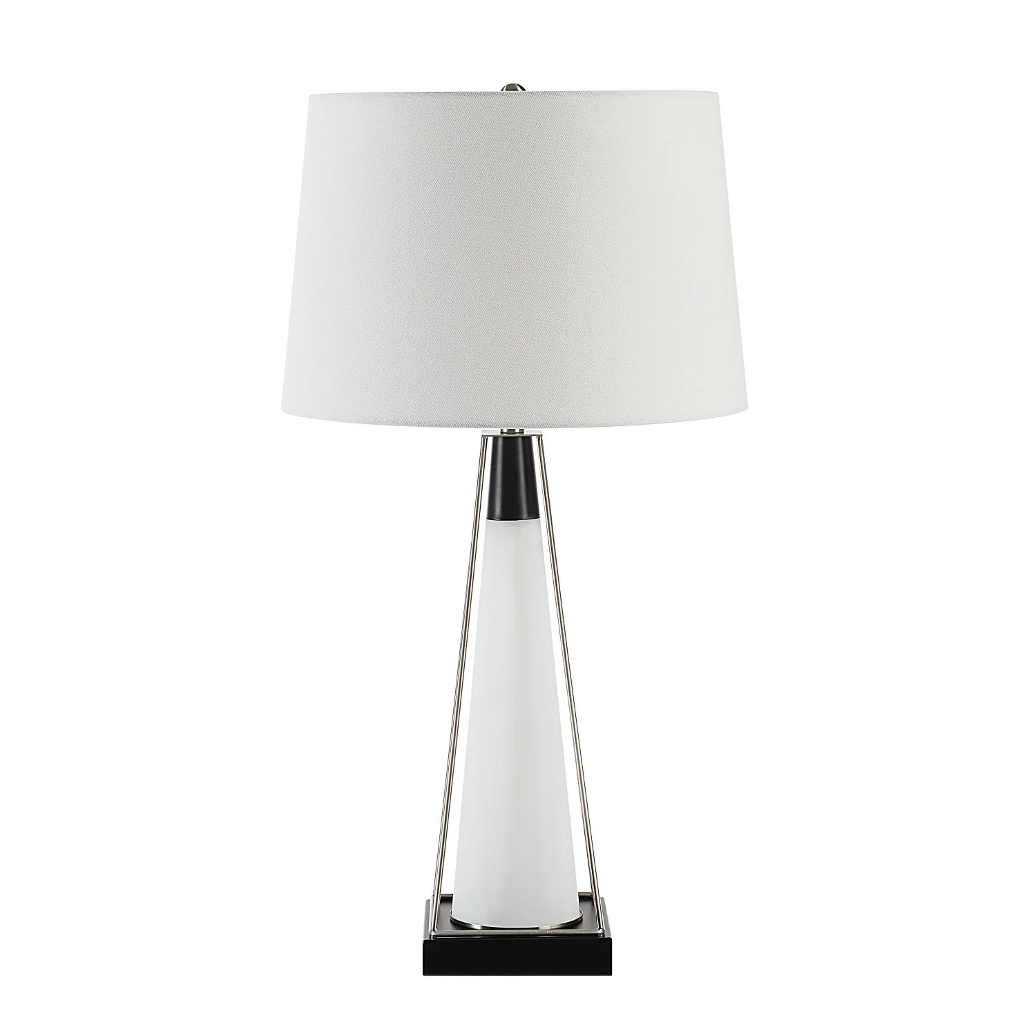 Sage Table Lamp - Frosted White/Matte Black - Image 3