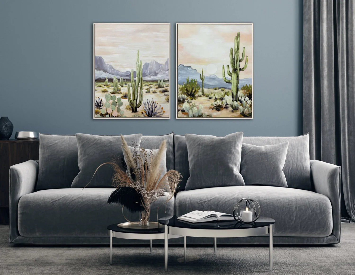Saguaro Skies II Wall Art - Green/Natural - 30 X 24 - Image 2