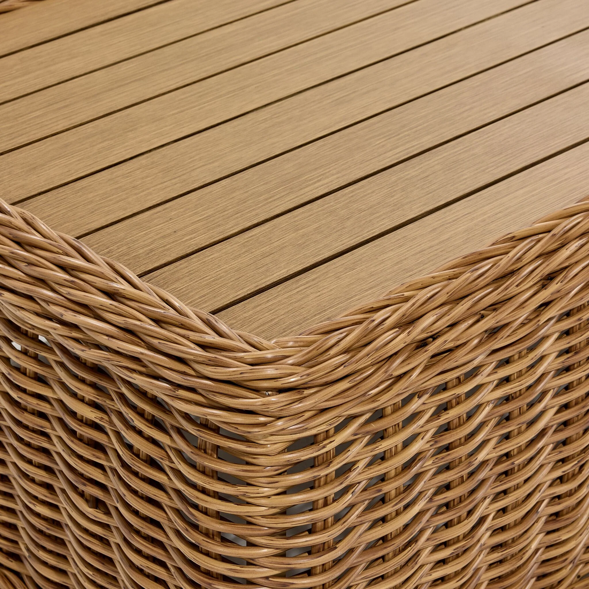 Salina Outdoor Coffee Table - Brown - Image 3