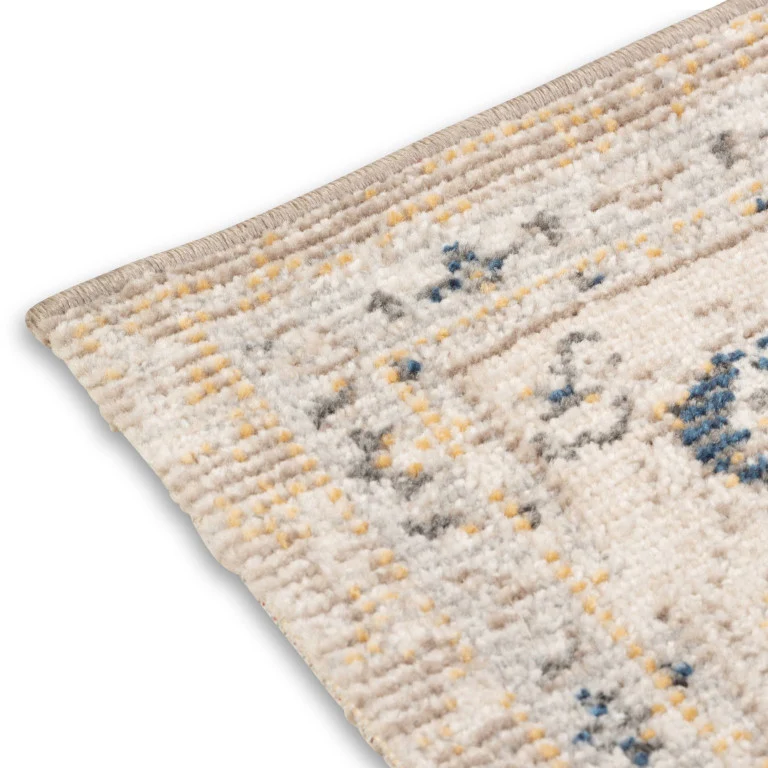Salsa Medallion Outdoor Rug - 3' x 5' - Orange/Blue - Image 3