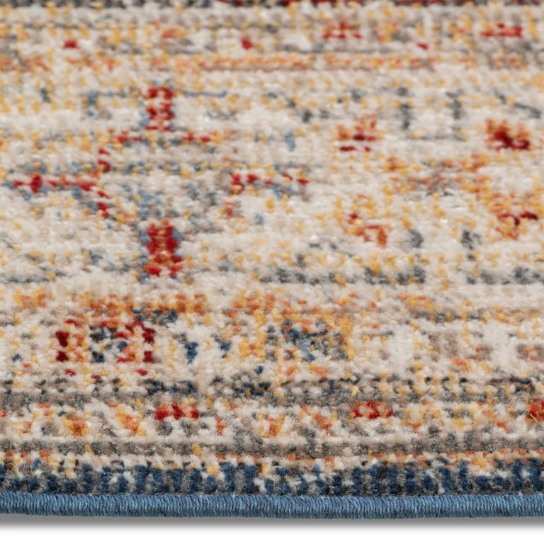 Salsa Medallion Outdoor Rug - 6' x 9' - Red/Blue - Image 4