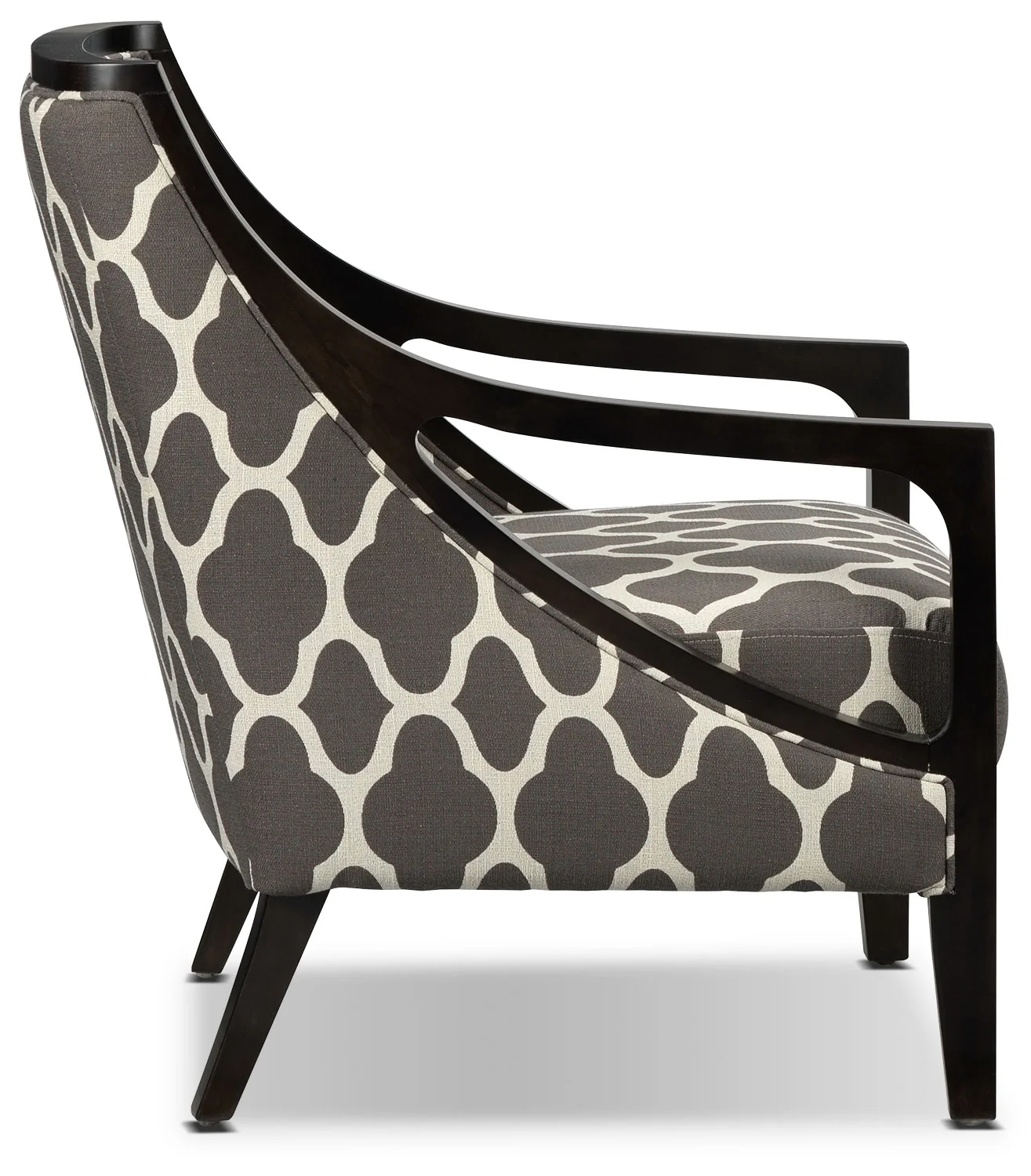 Samara Accent Chair - Brown and Beige - Image 3