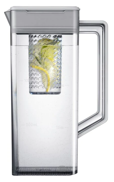 Samsung BESPOKE 36" 4-Door Counter-Depth Refrigerator with Beverage Center and Family Hub (Without Panels) (22.5 cu.ft.) - RF23BB8900ACAC - Image 12