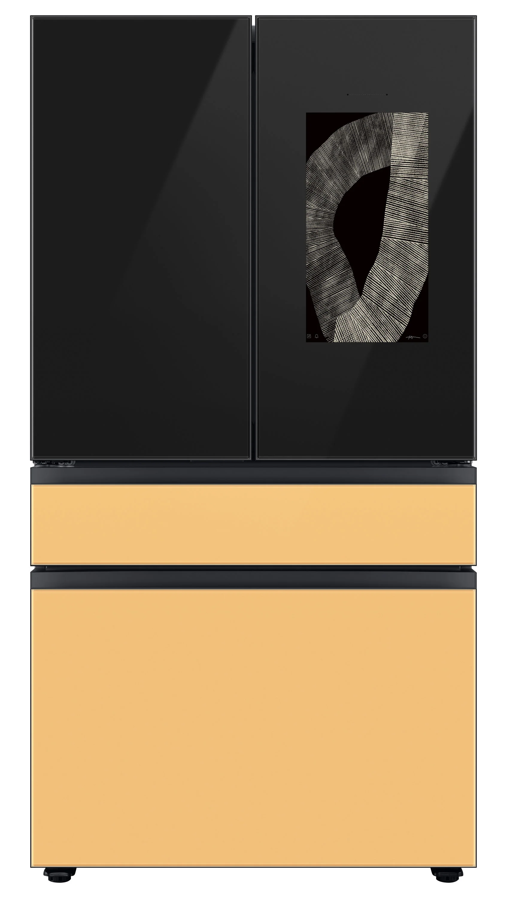 Samsung BESPOKE 36" 4-Door Counter-Depth Refrigerator with Beverage Center and Family Hub (Without Panels) (22.5 cu.ft.) - RF23BB8900ACAC - Image 14