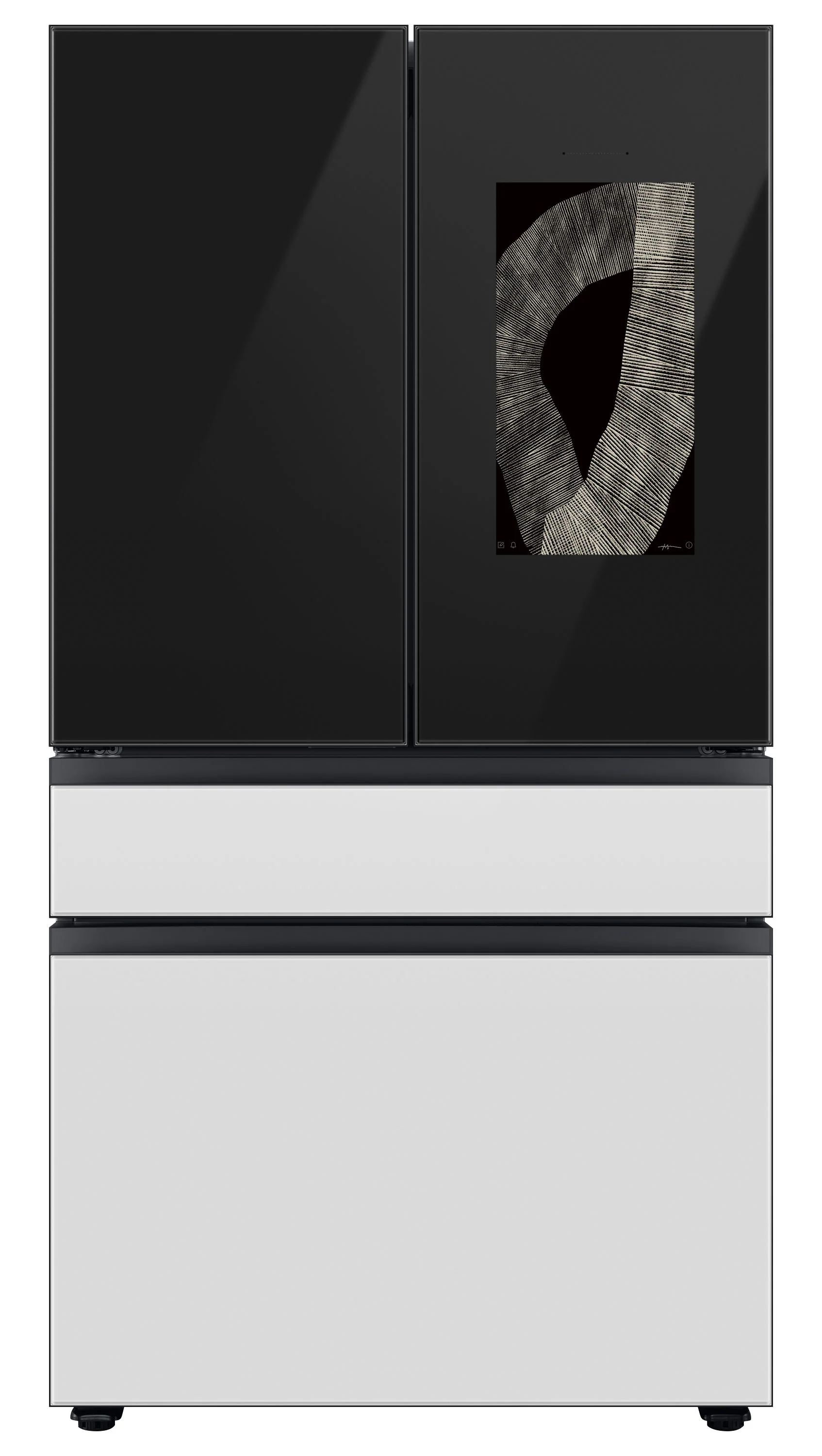 Samsung BESPOKE 36" 4-Door Counter-Depth Refrigerator with Beverage Center and Family Hub (Without Panels) (22.5 cu.ft.) - RF23BB8900ACAC - Image 15