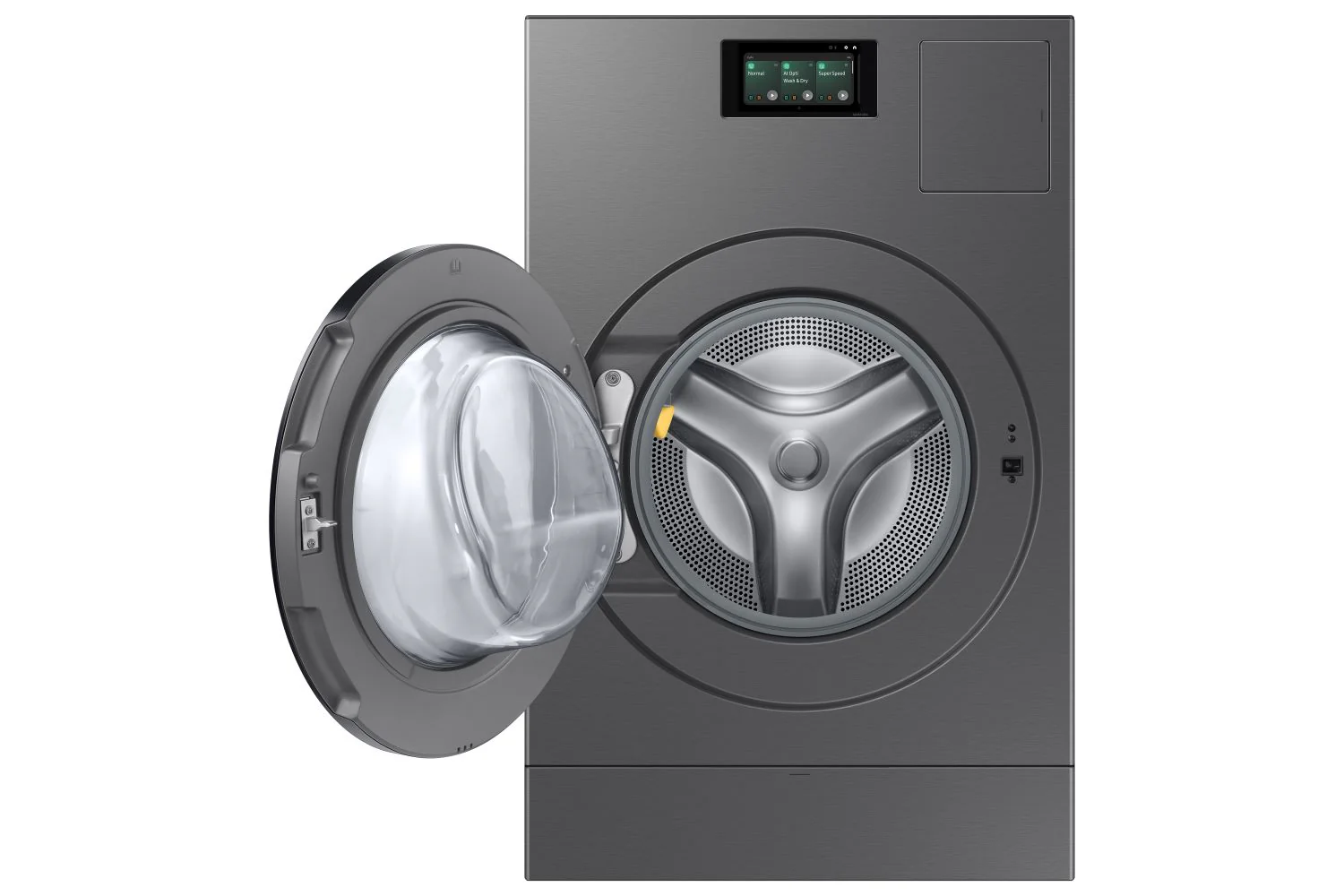 Samsung BESPOKE Dark Steel AI All-in-One Washer and Dryer Laundry Combo (6.1 cu.ft.) - WD53DBA900HZA1 - Image 2