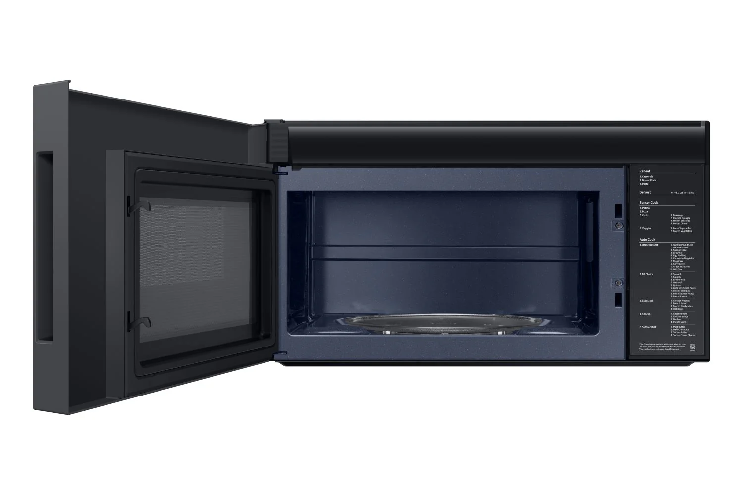 Samsung BESPOKE Matte Black Steel Over the Range Microwave with 400 CFM (2.1cu.ft.) - ME21DG6500MTAC - Image 3