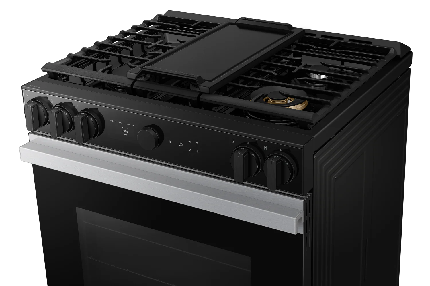 Samsung BESPOKE Stainless Steel 30" Gas True Convection Slide in Range with Air Sous Vide and Air Fry (6.0cu.ft) - NSG6DG8500SRAA - Image 3