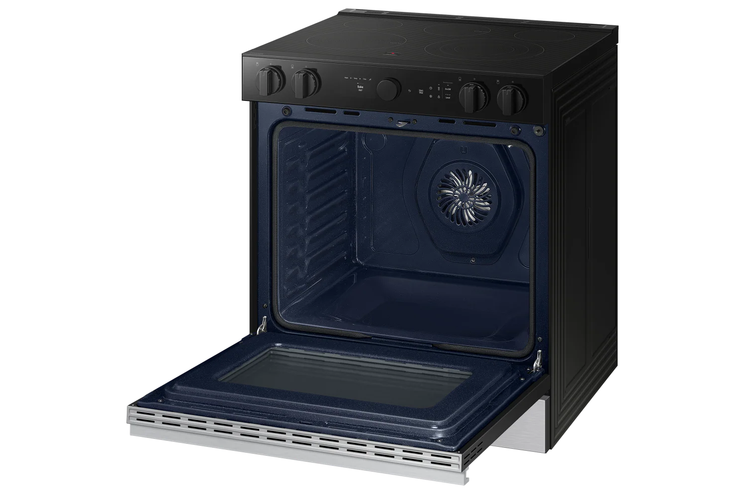 Samsung BESPOKE Stainless Steel 30" True Convection Slide In Range with Oven Camera (6.3cu.ft.) - NSE6DG8700SRAC - Image 3