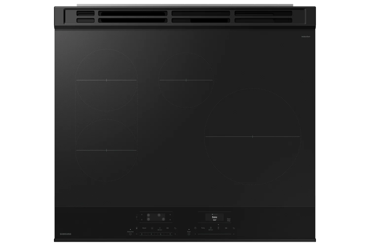 Samsung BESPOKE Stainless Steel Fan Convection Induction Slide In Range with Air Fry (6.3cu.ft.) - NSI6DG9300SRAC - Image 5