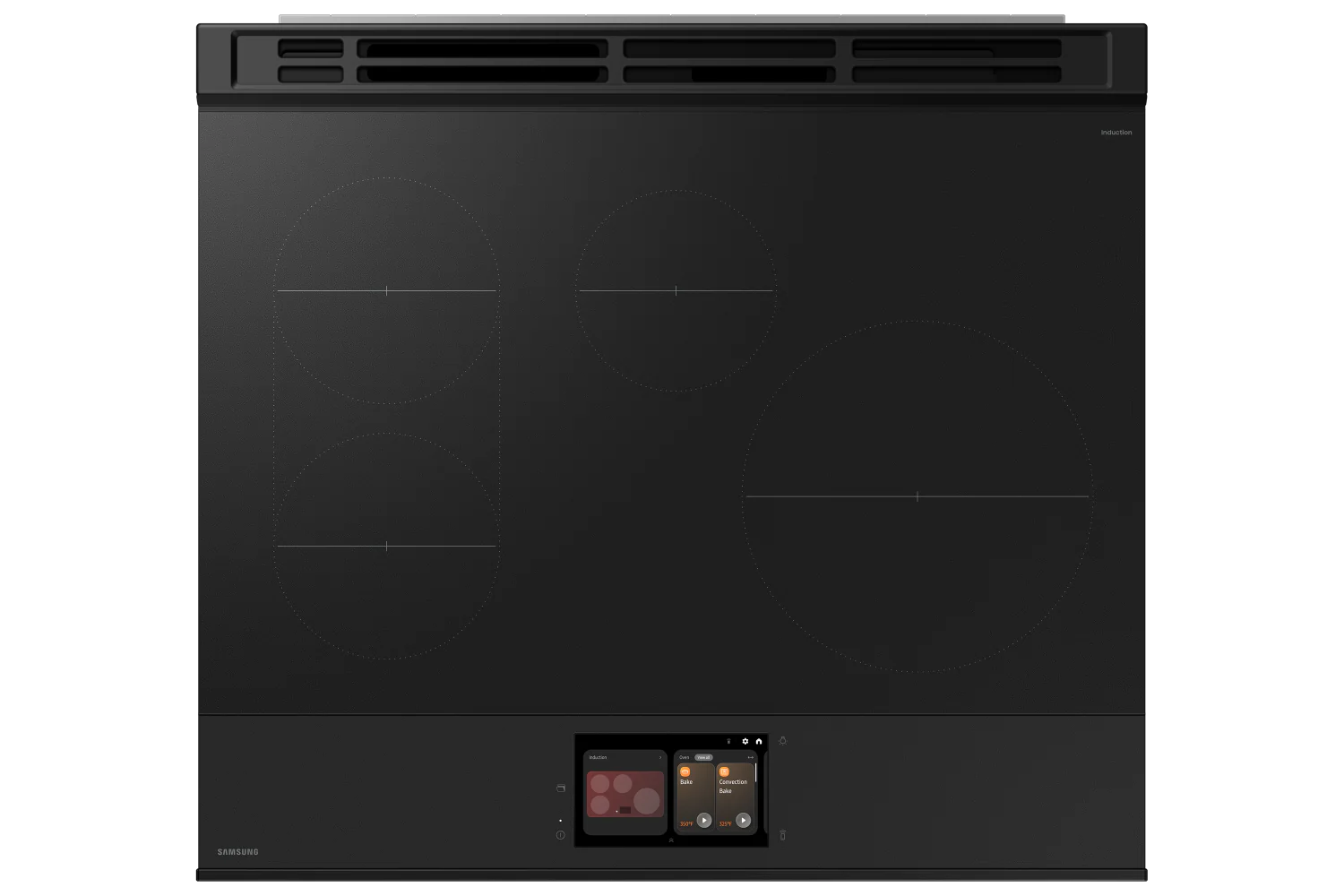 Samsung BESPOKE Stainless Steel True Convection Induction Slide in With AI Hub & Smart Oven Camera (6.3cu.ft.) - NSI6DG9900SRAC - Image 5
