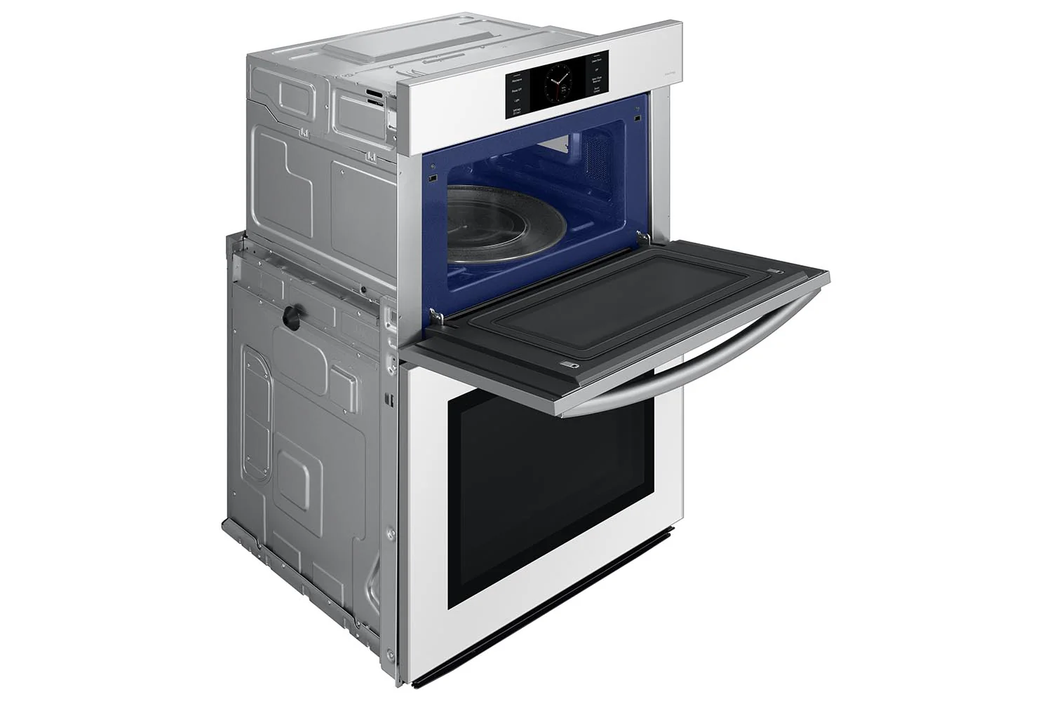 Samsung BESPOKE White Glass Combination Wall Oven (7.0 cu. ft) - NQ70CB700D12AA - Image 4