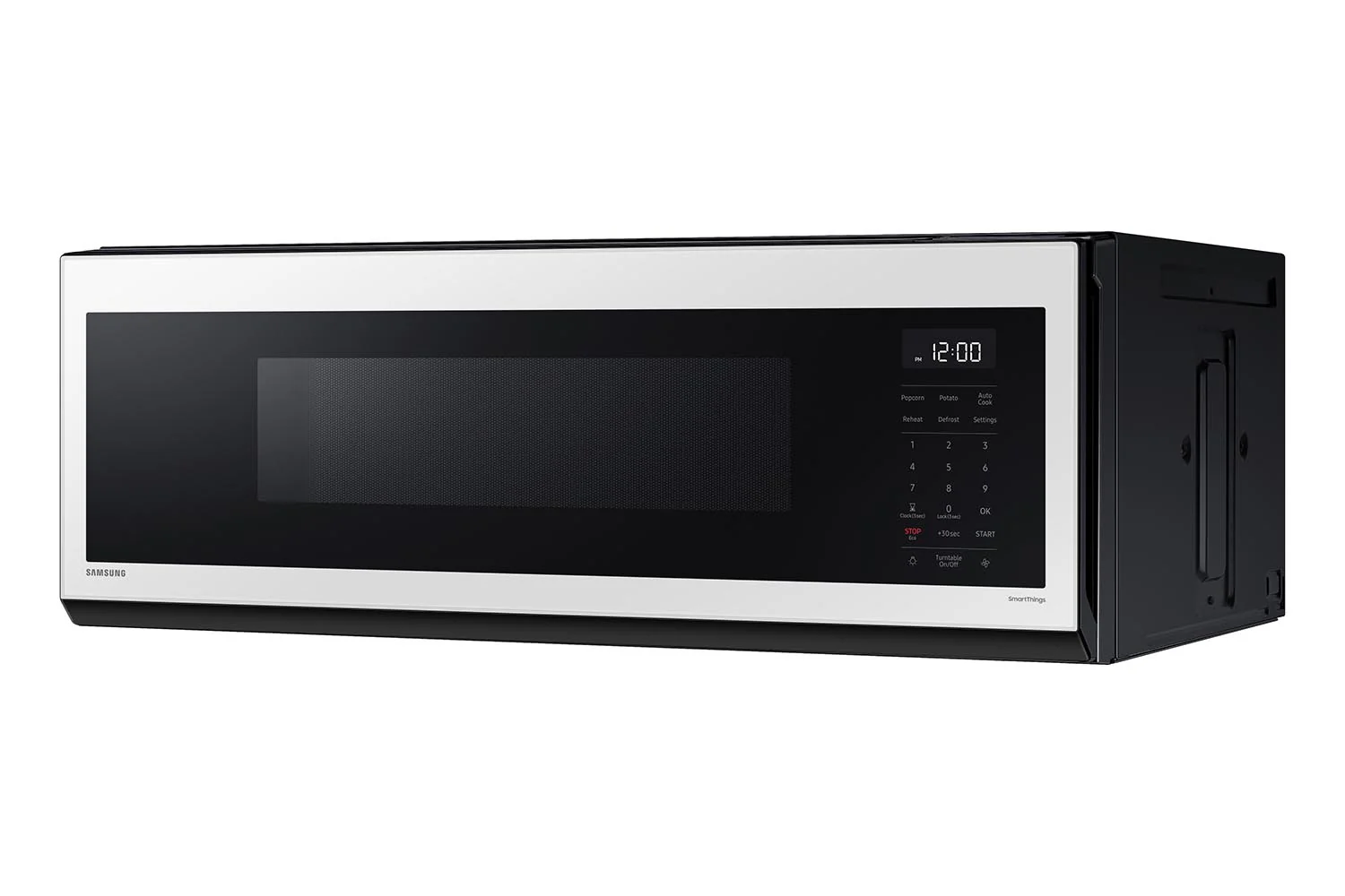 Samsung BESPOKE White Glass Over the Range Microwave (1.1 cu. ft) - ME11CB751012AC - Image 2