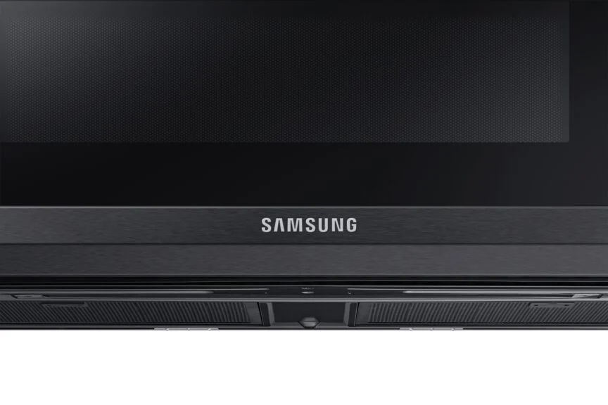 Samsung Black Stainless 550 CFM Slim Over-The-Range Microwave (1.1 Cu.Ft.) - ME11A7710DG/AC - Image 4