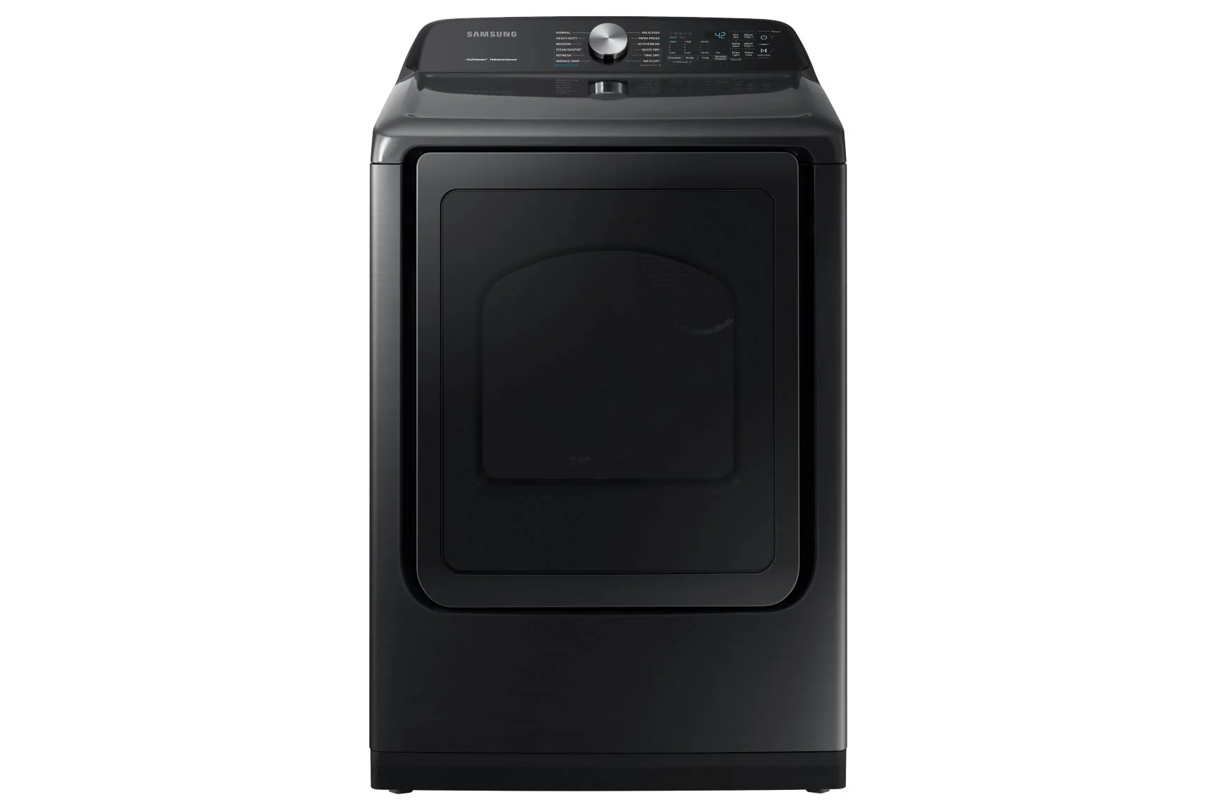 Samsung Black Stainless Electric Dryer with Steam Sanitize+ (7.4 Cu.Ft.) - DVE50A5405V/AC - Image 2