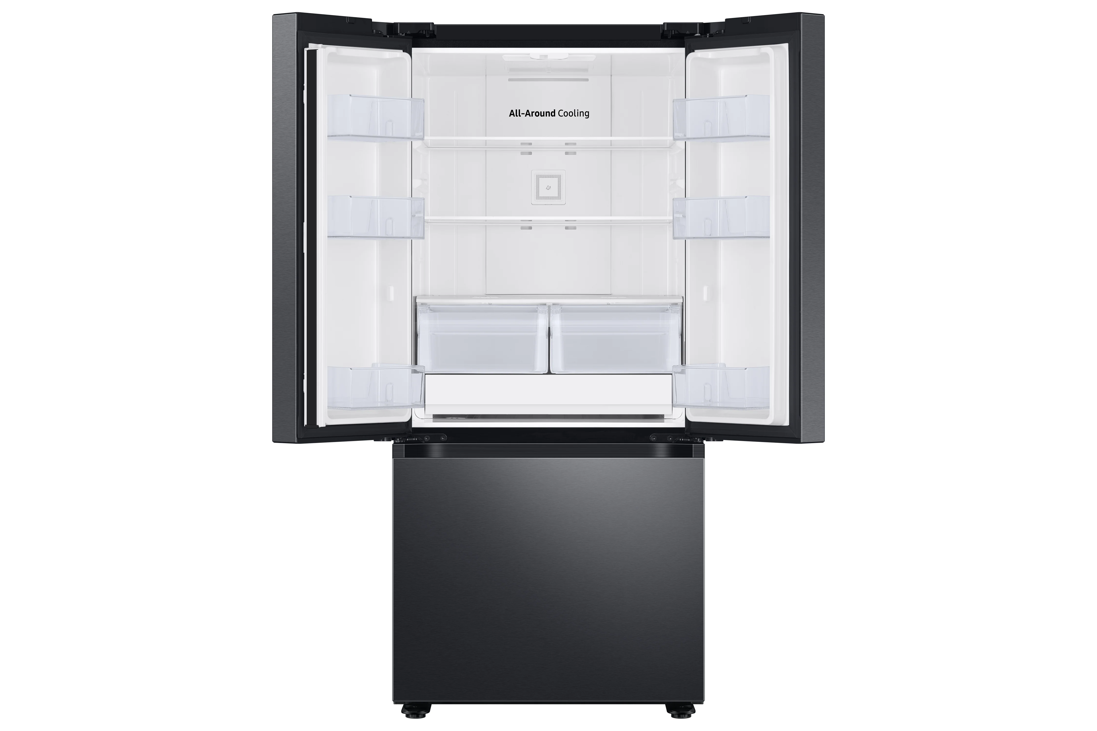 Samsung Black Stainless French Door Refrigerator (22.1 cu.ft.) - RF22A4111SG/AA - Image 3