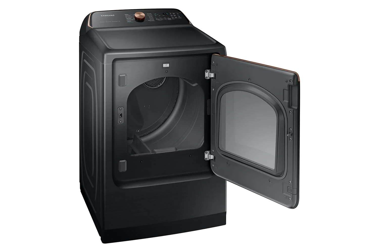 Samsung Black Stainless Smart Electric Dryer with Pet Care Dry (7.4cu.ft) - DVE54CG7550VAC - Image 4