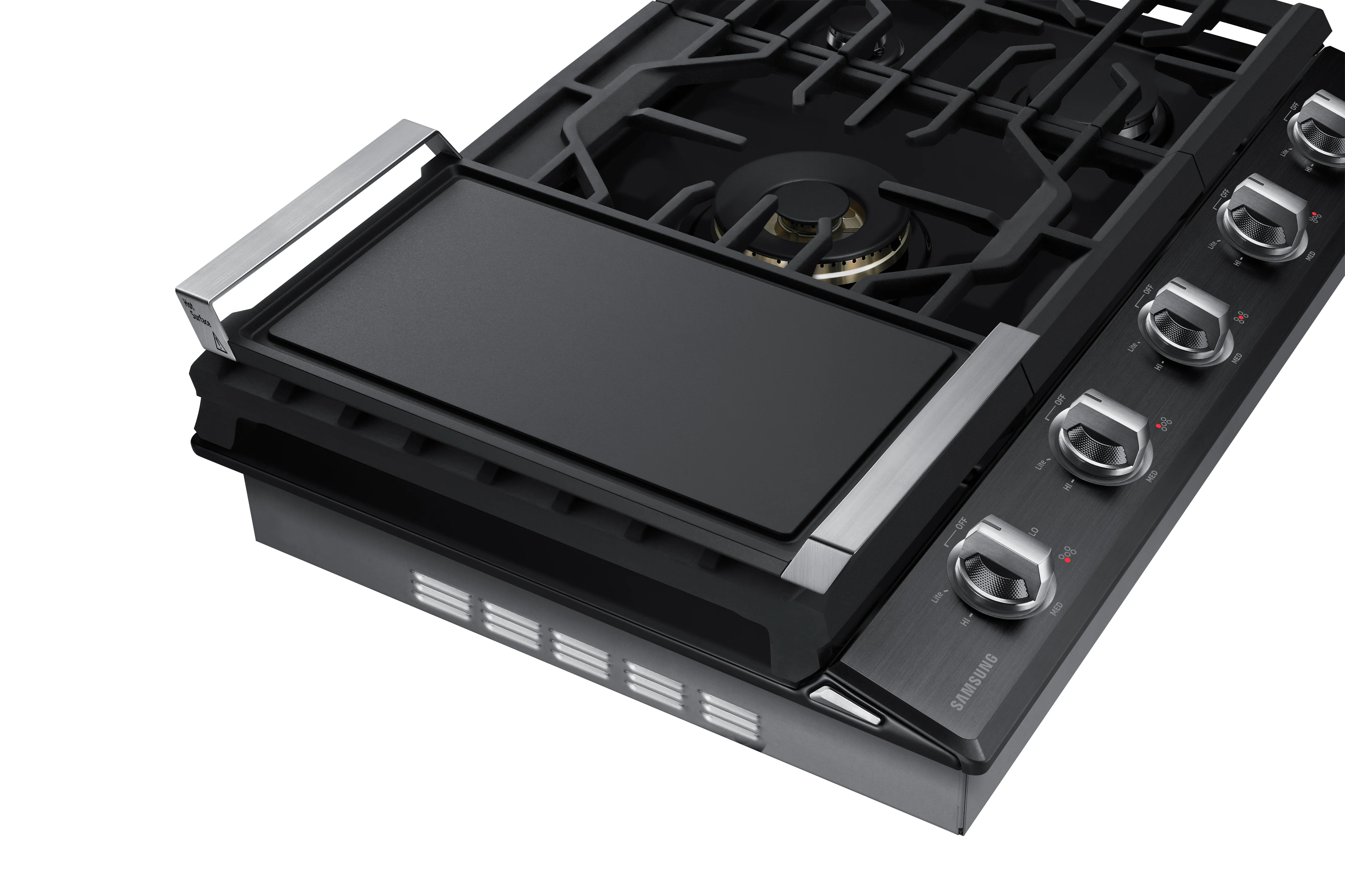 Samsung Black Stainless Steel 30" Gas Cooktop - NA30N7755TG/AA - Image 4
