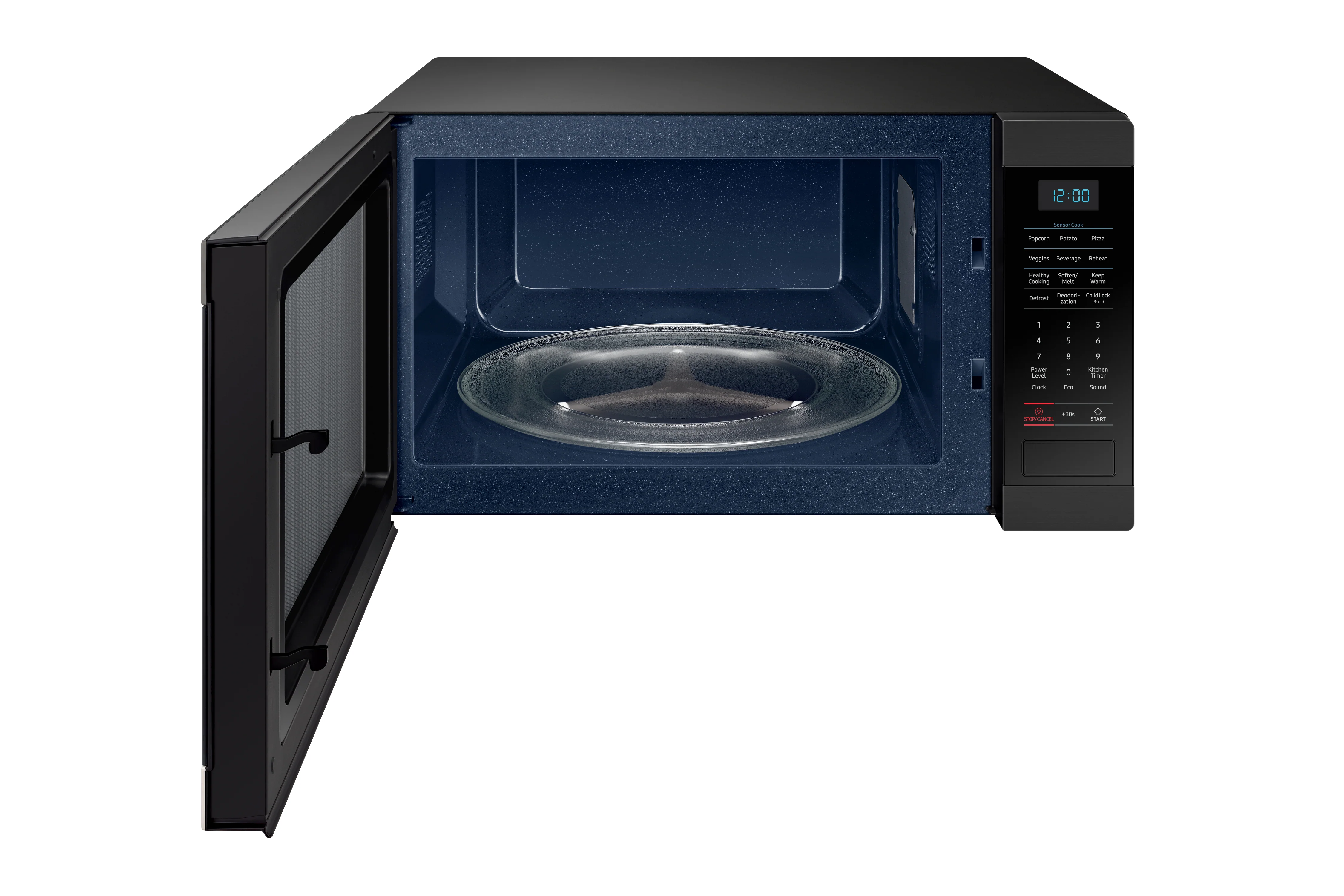 Samsung Black Stainless Steel Countertop Microwave with Sensor Cook (1.9 Cu Ft.) - MS19M8020TG/AC - Image 2