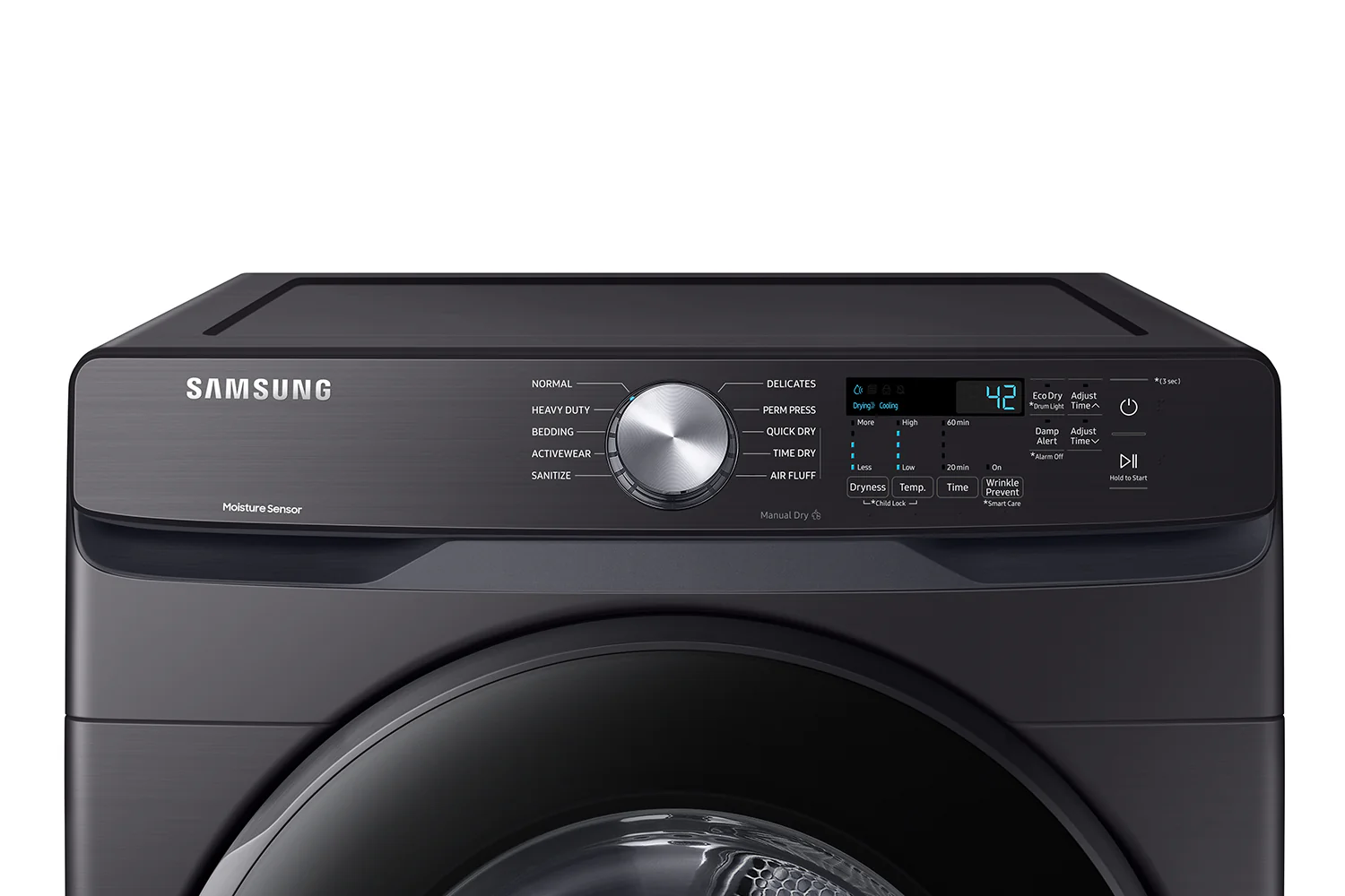 Samsung Black Stainless Steel Front-Load Washer (5.2 cu. ft.) & Black Stainless Steel Electric Dryer (7.5 cu. ft.) - WF45T6000AV/A5/DVE45T6005V/AC - Image 4