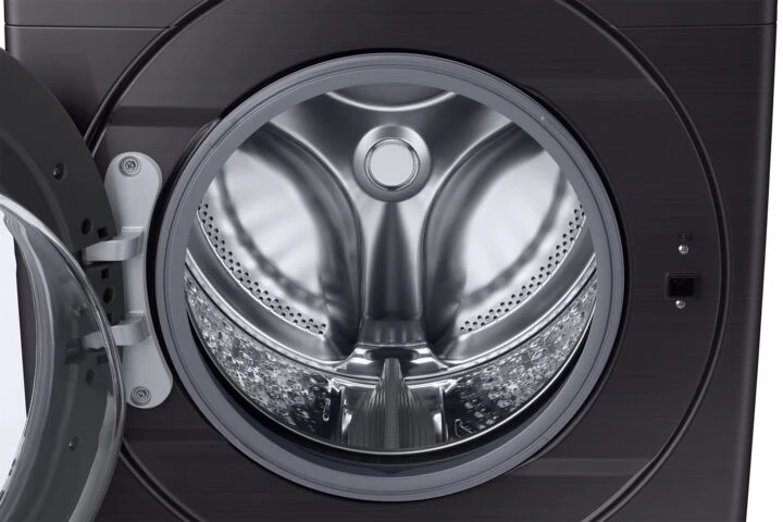 Samsung Black Stainless Steel Front-Load Washer with Self Clean+ (5.2 cu. ft.) - WF45T6000AV/A5 - Image 4