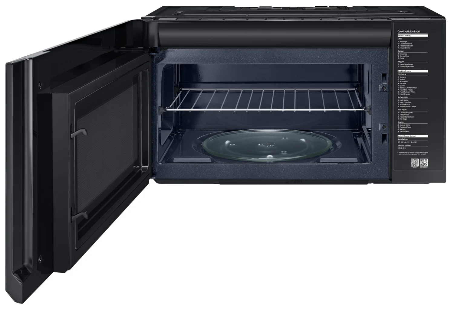 Samsung Black Stainless Steel Over-the-Range Microwave (2.1 Cu. Ft.) - ME21M706BAG/AC - Image 5