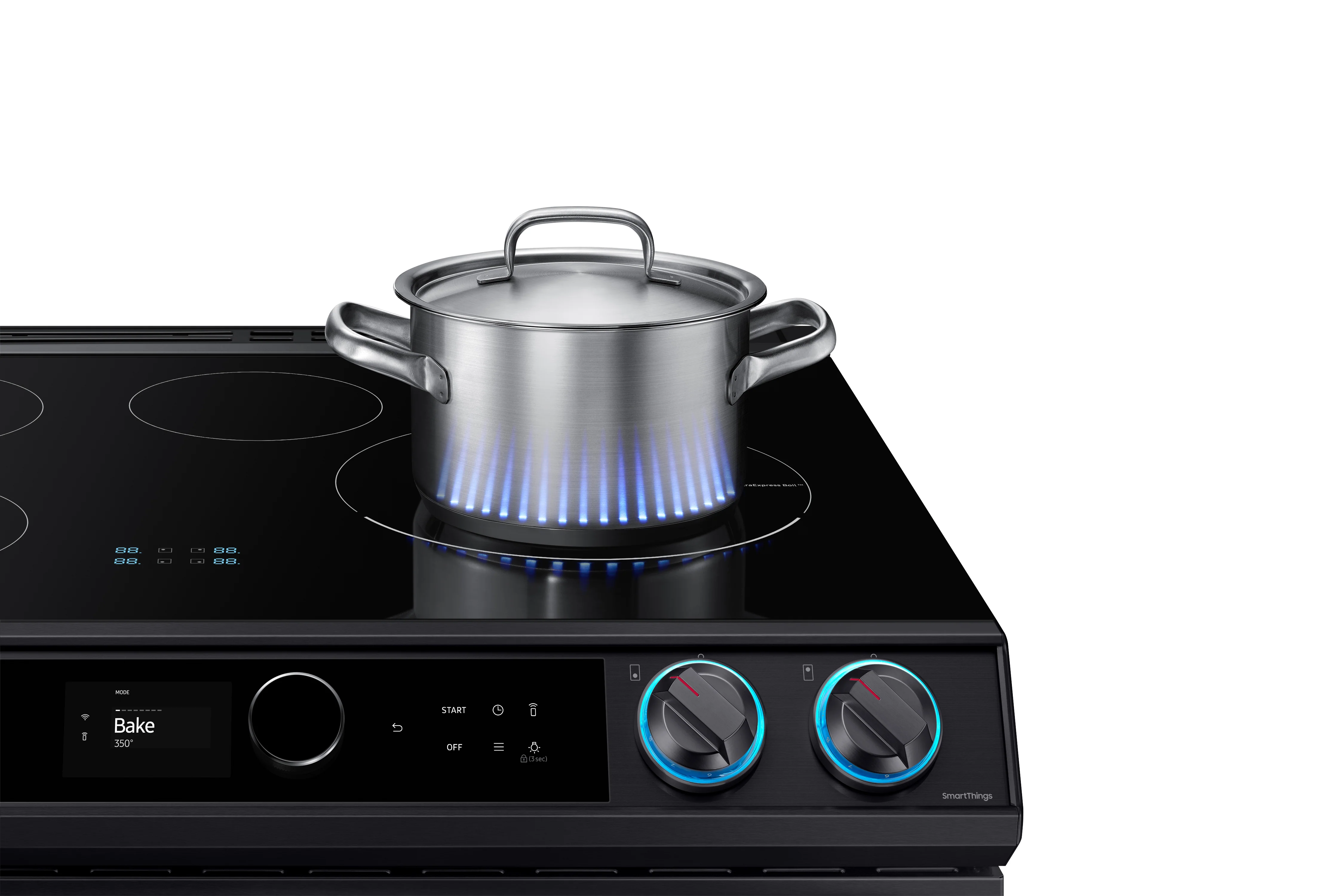 Samsung Black Stainless Steel Slide-In Induction Range with Wi-Fi and Air Fry (6.3 Cu.Ft) - NE63T8911SG/AC - Image 11