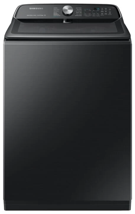 Samsung Black Stainless Top-Load Washer with SuperSpeed (6.0 cu. ft.) - WA52B7650AV/AC