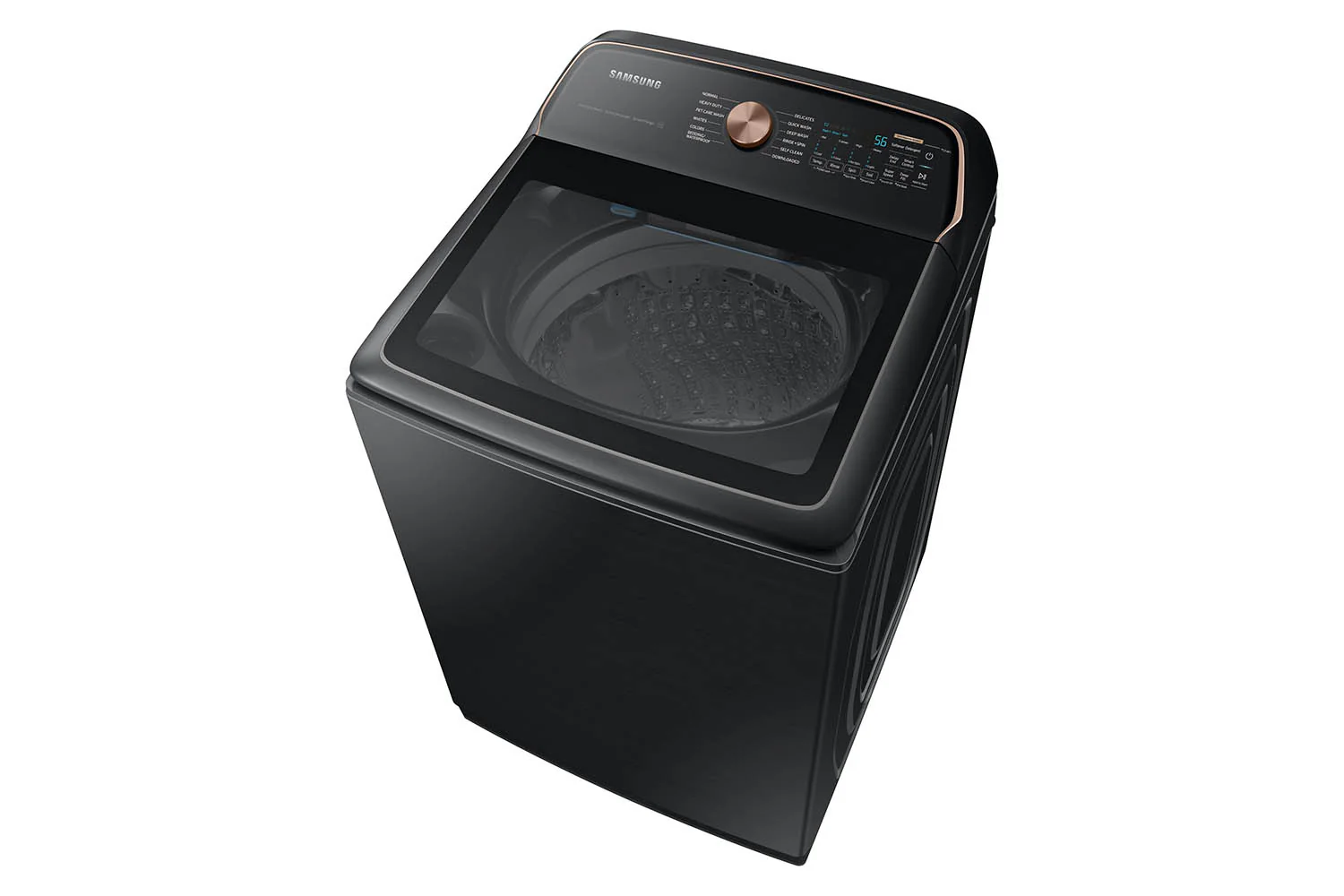 Samsung Black Stainless Ultra Capacity Top Load Washer (6.2cu.ft) - WA54CG7550AVA4 - Image 5