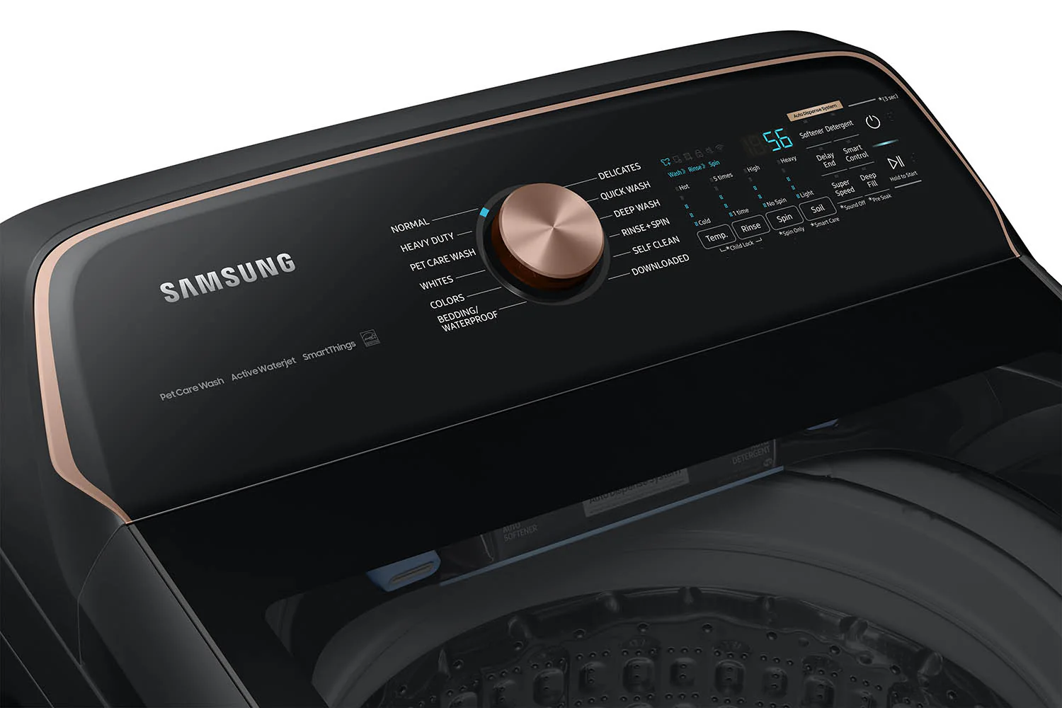 Samsung Black Stainless Ultra Capacity Top Load Washer (6.2cu.ft) - WA54CG7550AVA4 - Image 7