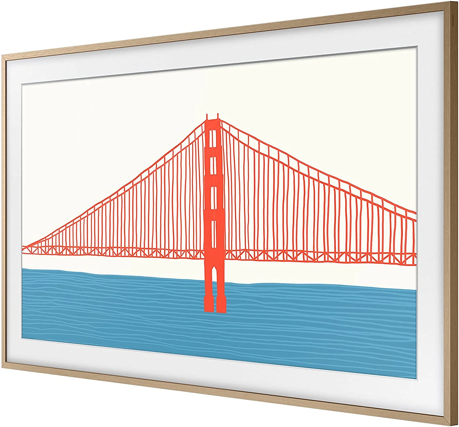 Samsung Modern Teak 65" Customizable Frame for 2021 The Frame TV - VG-SCFA65TKBZA - Image 2