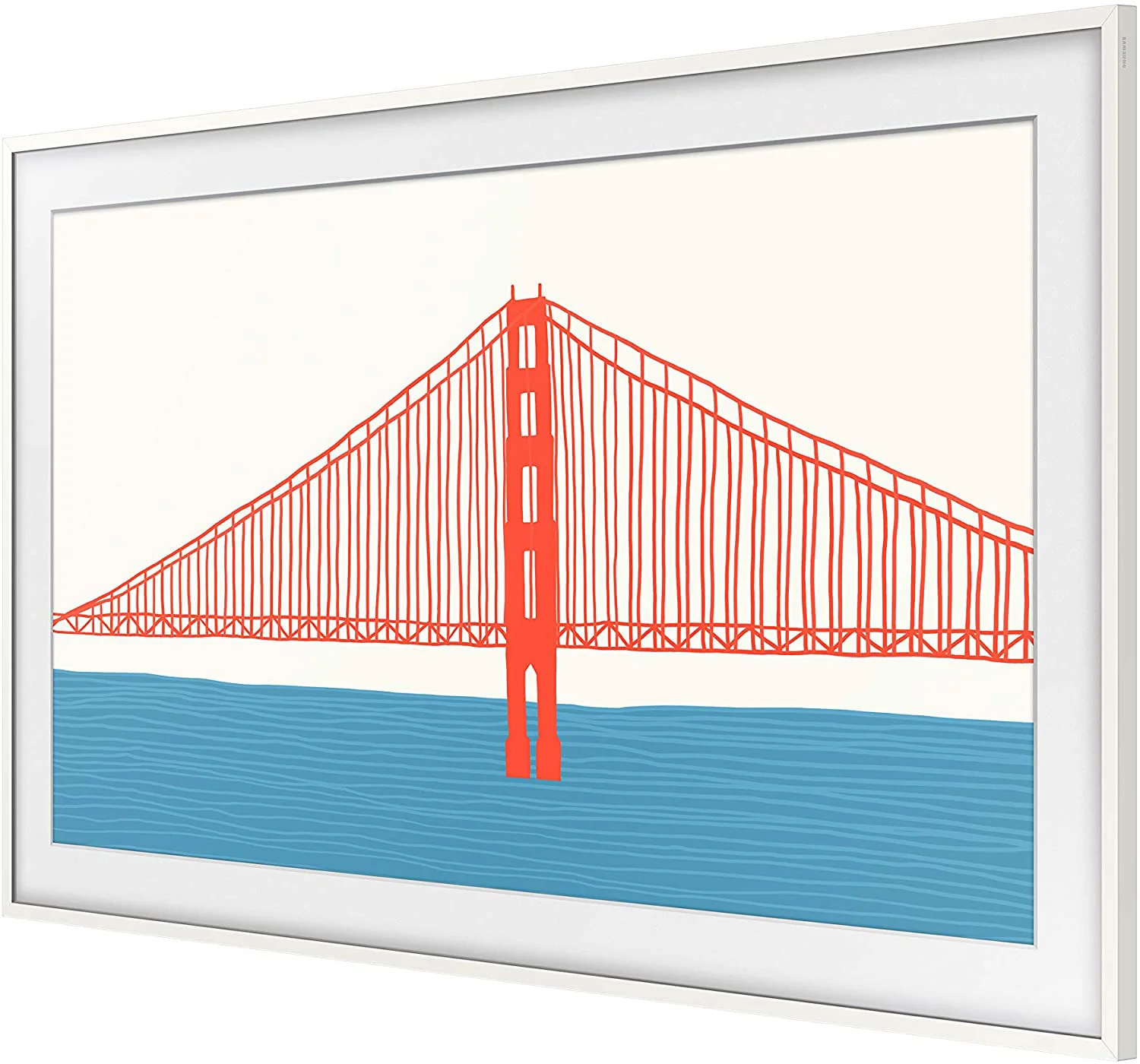 Samsung Modern White 43" Customizable Frame for 2021 The Frame TV - VG-SCFA43WTBZA - Image 3