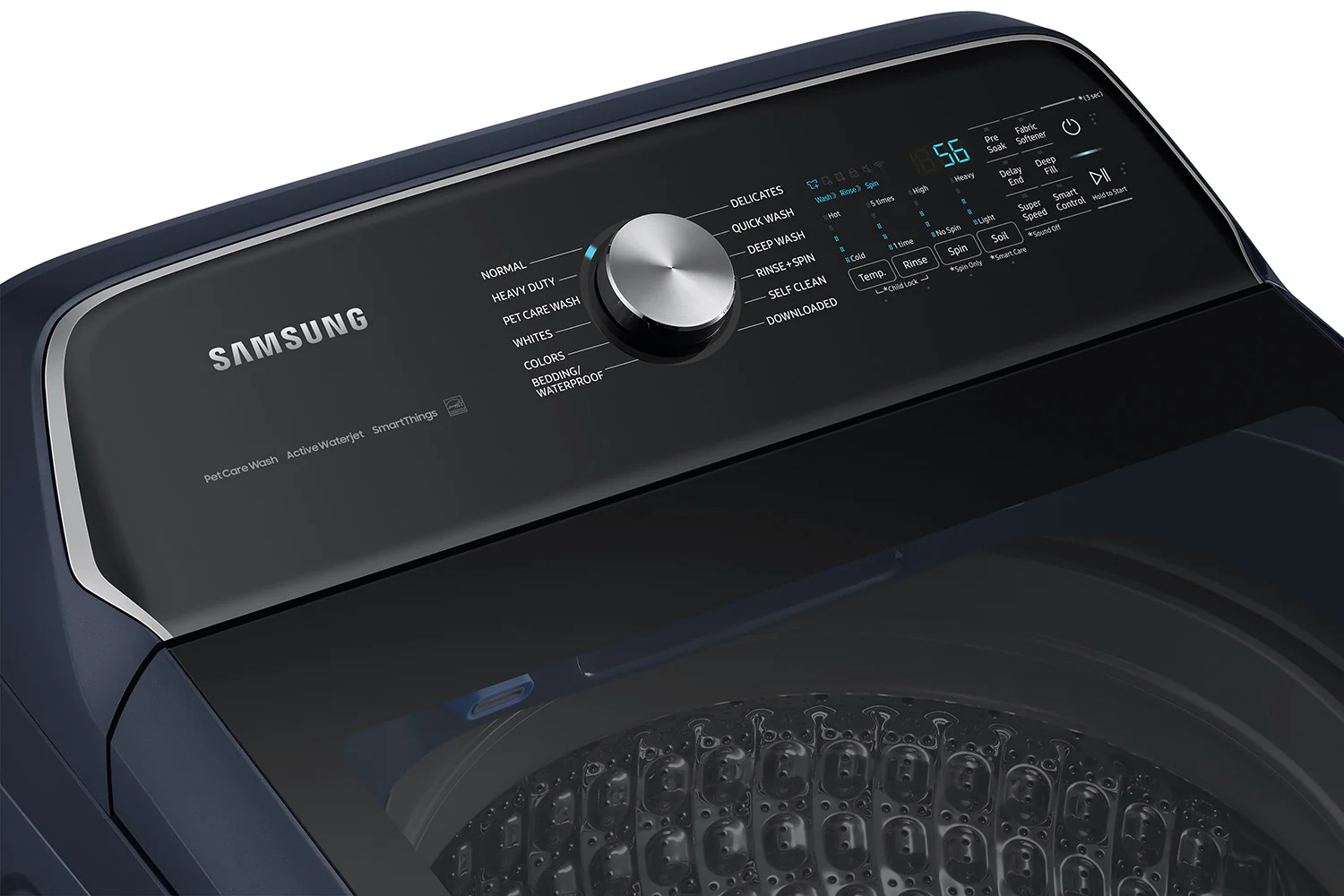Samsung Navy Top Load Washer with Pet Care and Agitator (6.1cu.ft) - WA53CG7155ADA4 - Image 8