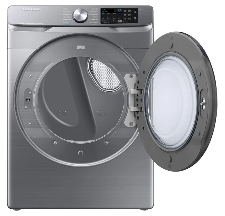 Samsung Platinum Steam Front Load Dryer (7.5 cu.ft.) - DVE45B6305P/AC - Image 5