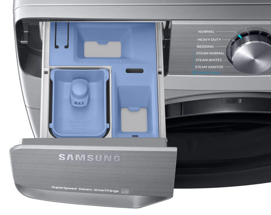 Samsung Platinum Steam Front Load Washer (5.2 cu. ft.) - WF45B6300AP/US - Image 9
