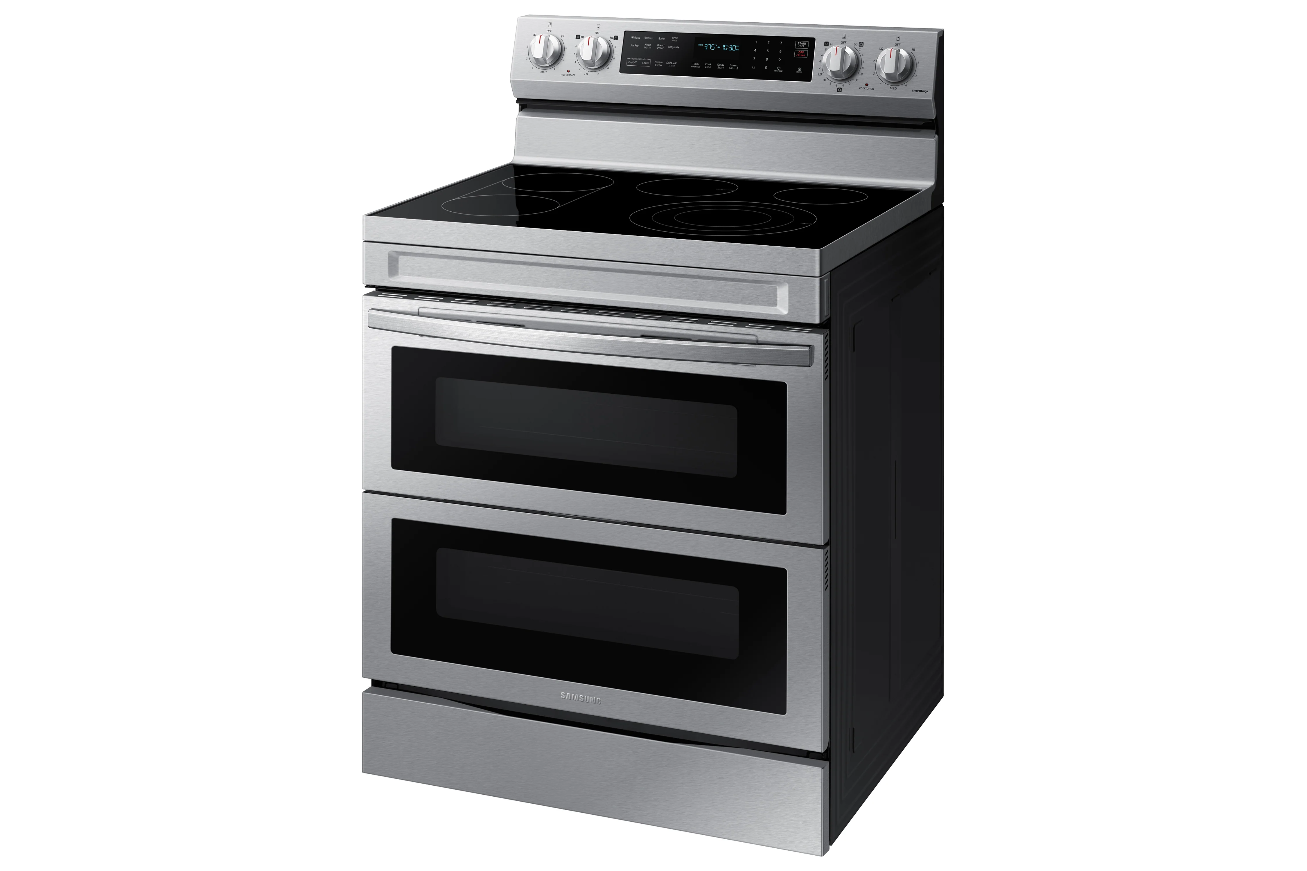 Samsung Stainless Steel 30" Dual Door Electric Freestanding Range with Air Fry (6.3 Cu. Ft.) - NE63A6751SS/AC - Image 3