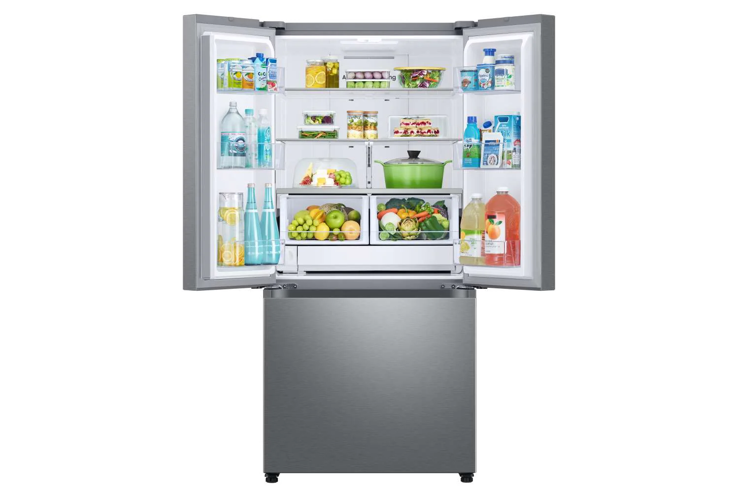 Samsung 33" 24.5 Cu. Ft. Stainless Steel French Door Refrigerator - RF25C5151SR/AA - Image 5
