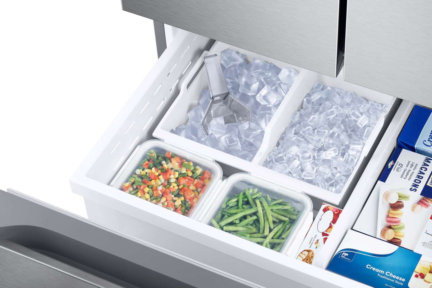 Samsung 33" 24.5 Cu. Ft. Stainless Steel French Door Refrigerator - RF25C5151SR/AA - Image 9