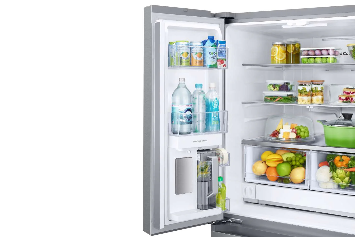 Samsung 33" 24.5 Cu. Ft. Stainless Steel French Door Refrigerator with Internal Ice & Water - RF25C5551SR/AA - Image 7