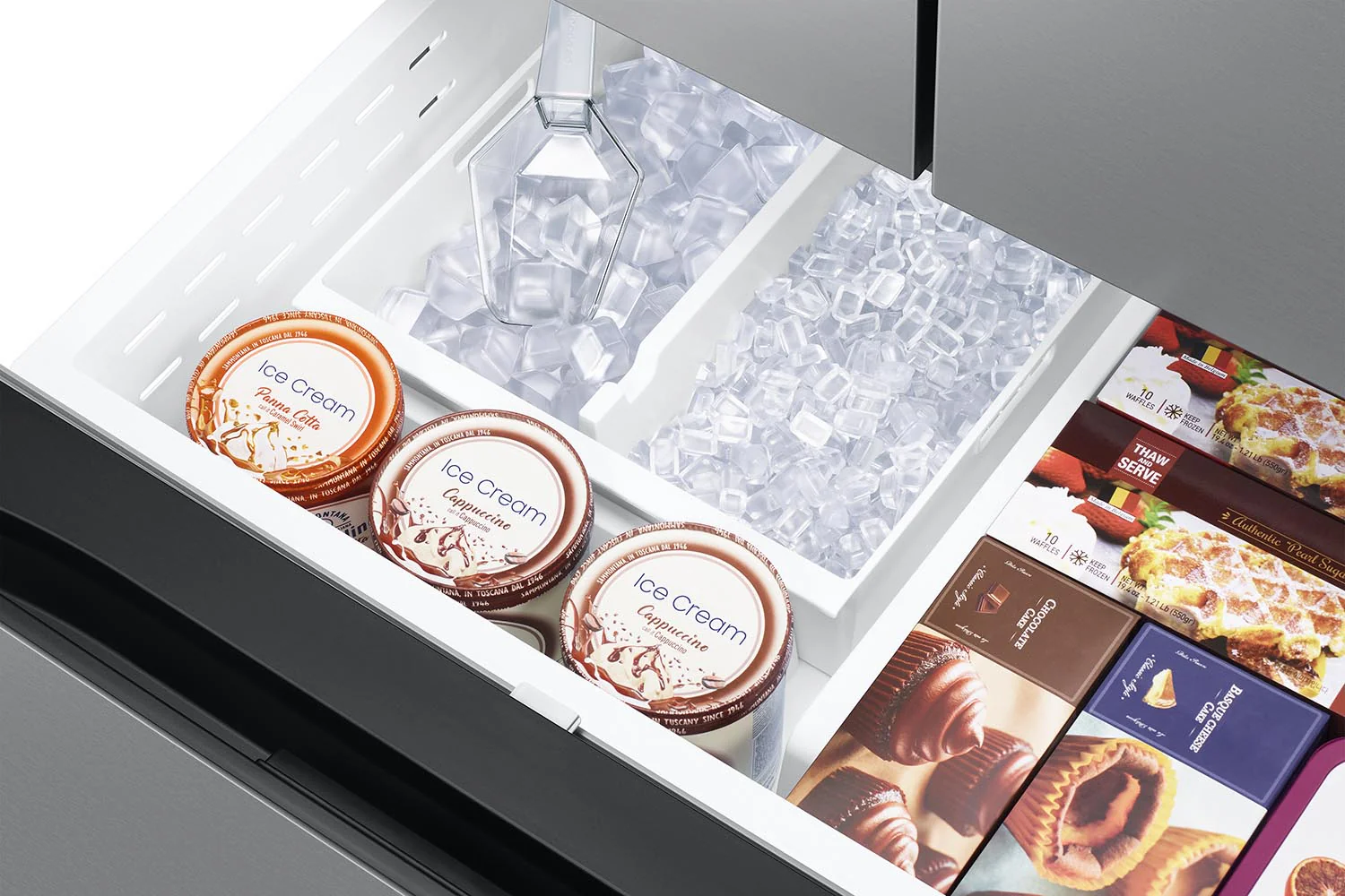 Samsung 36" 32 Cu. Ft. Stainless Steel French Door Refrigerator - RF32CG5100SRAA - Image 8