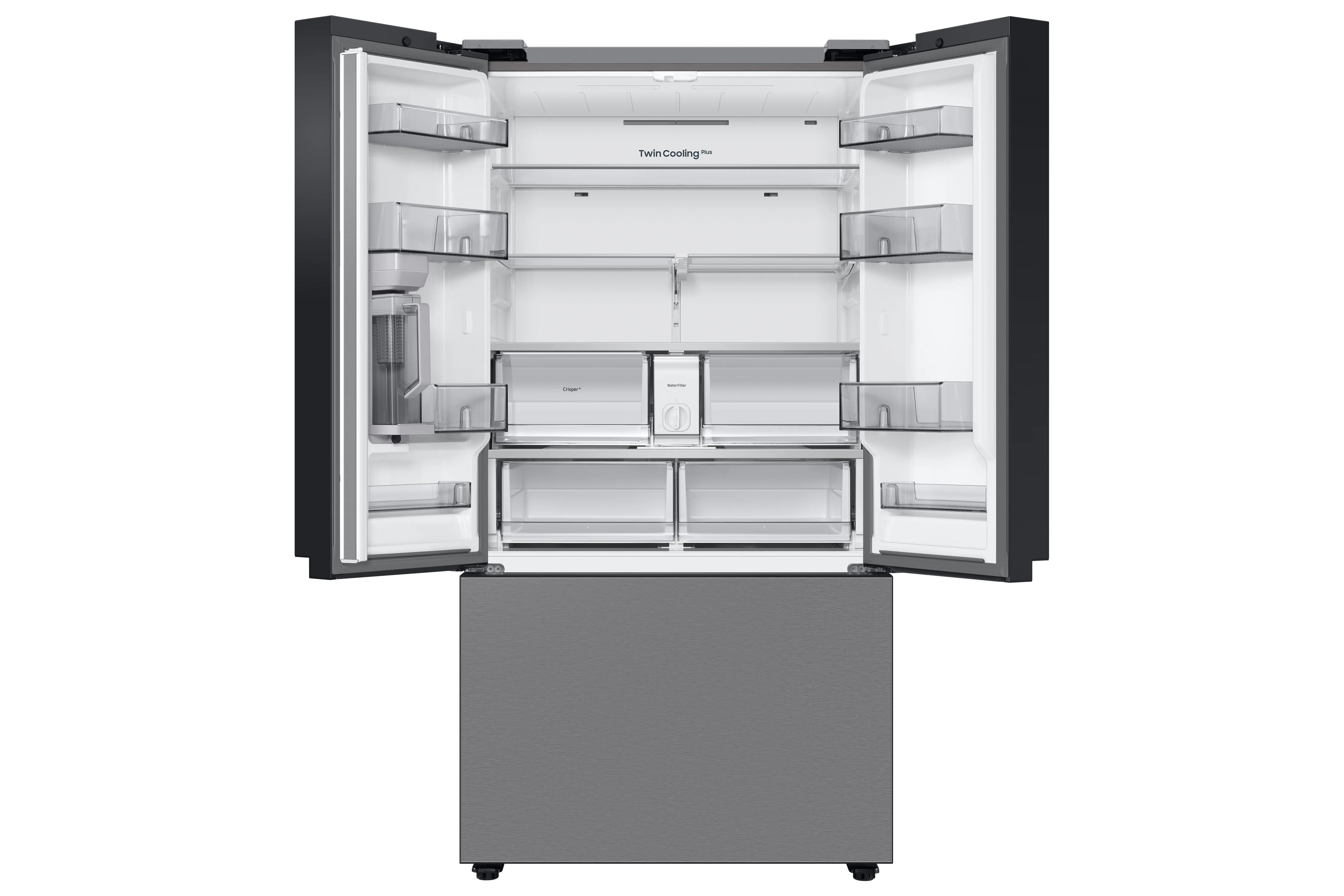 Samsung BESPOKE 36" 30.1 Cu. Ft. Stainless Steel French Door Refrigerator - RF30BB6200QLAA - Image 2